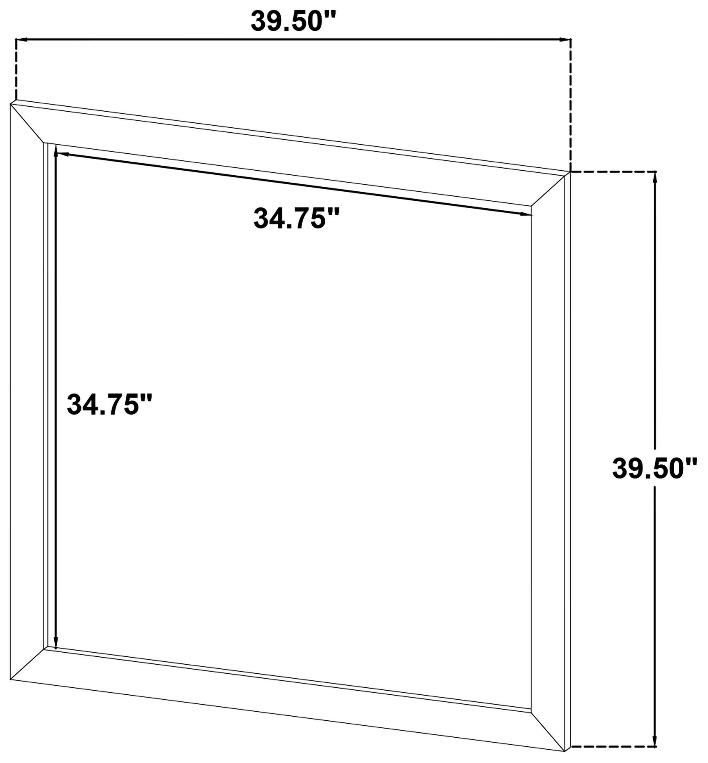 Welsley Walnut Dresser Mirror