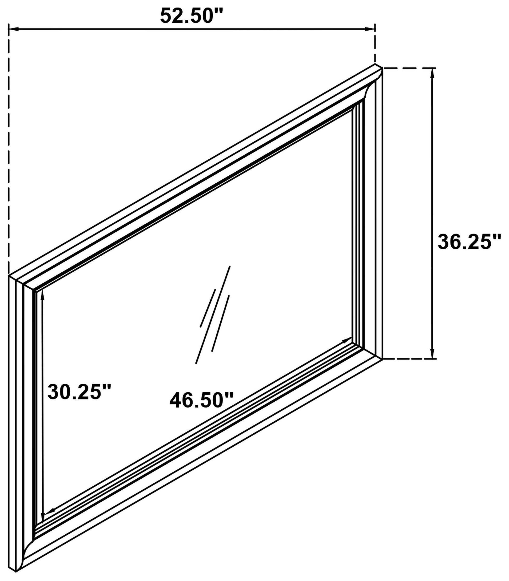 Bexhill White Dresser Mirror
