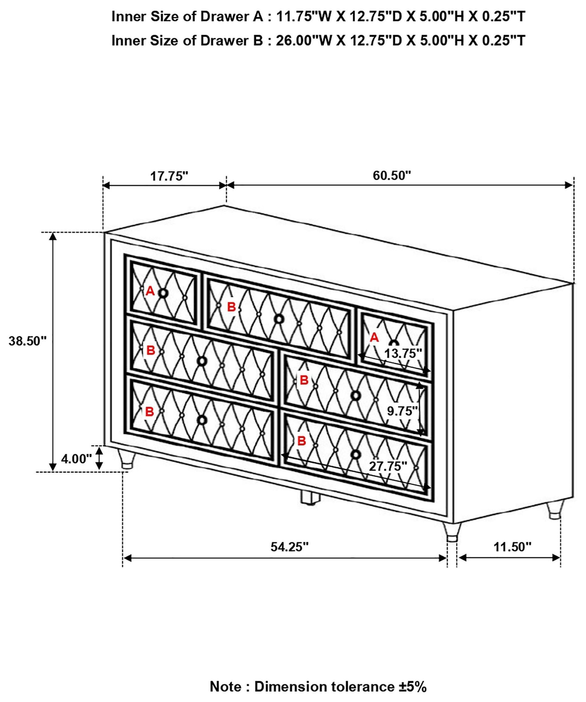 Antonella Ivory And Camel Dresser