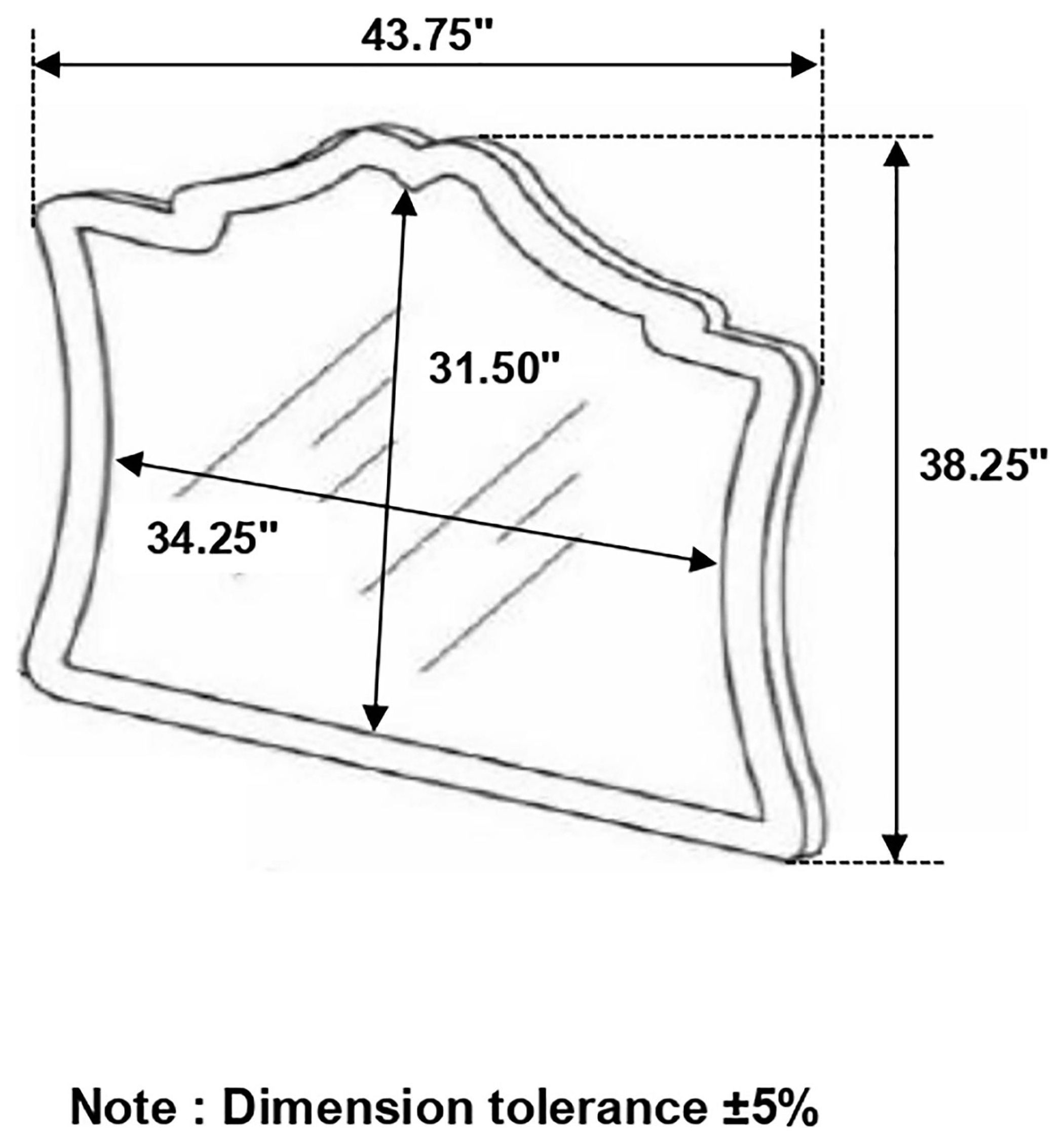 Antonella Ivory And Camel Mirror