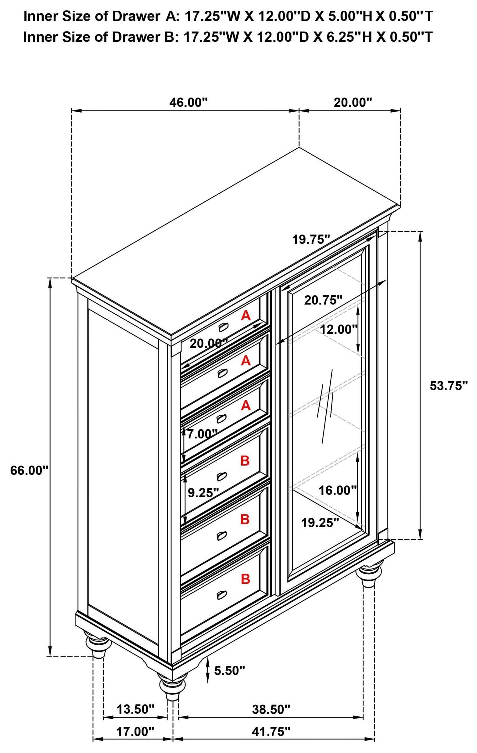 Andover Dark Oak Door Chest