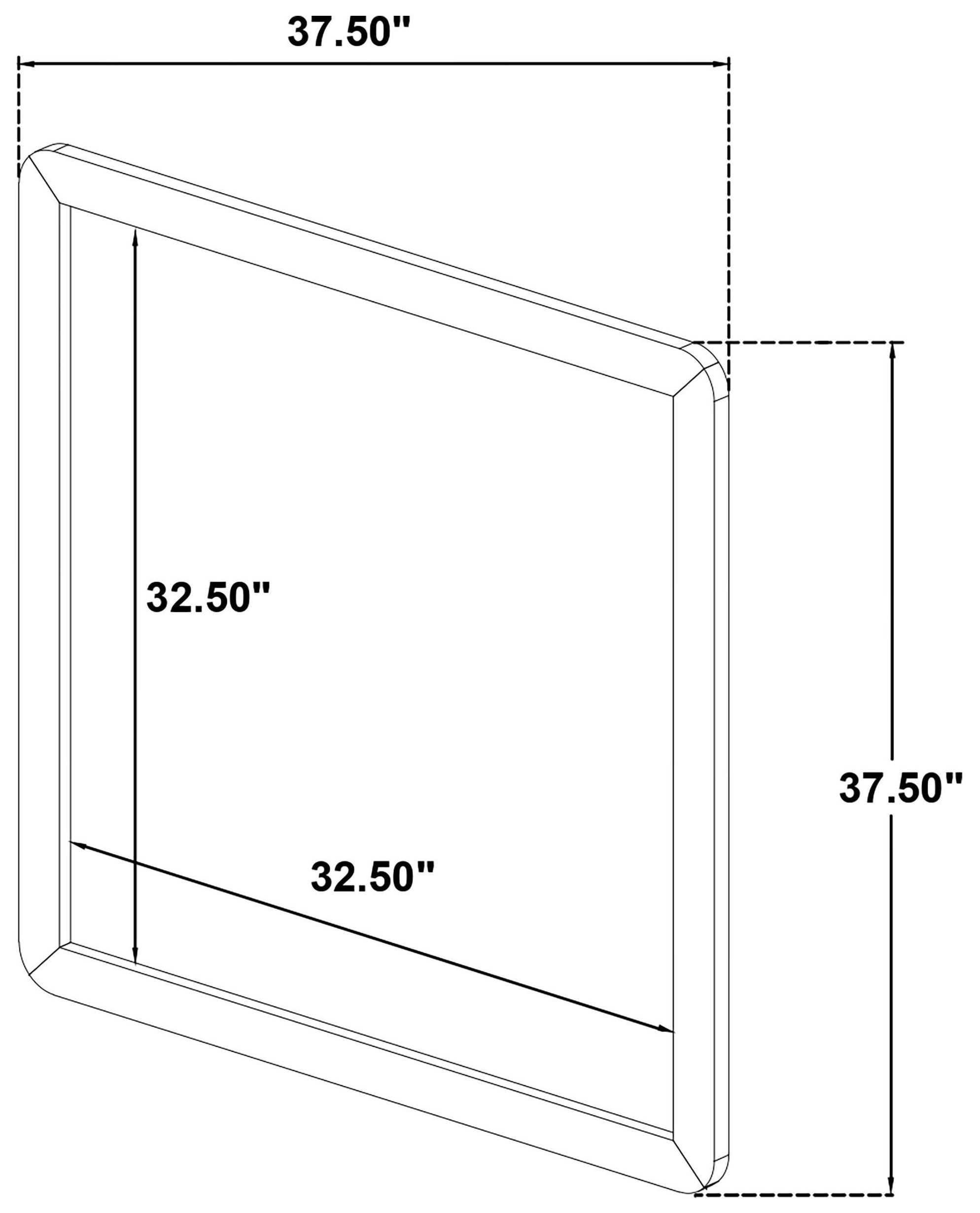 Cavelle Black Dresser Mirror