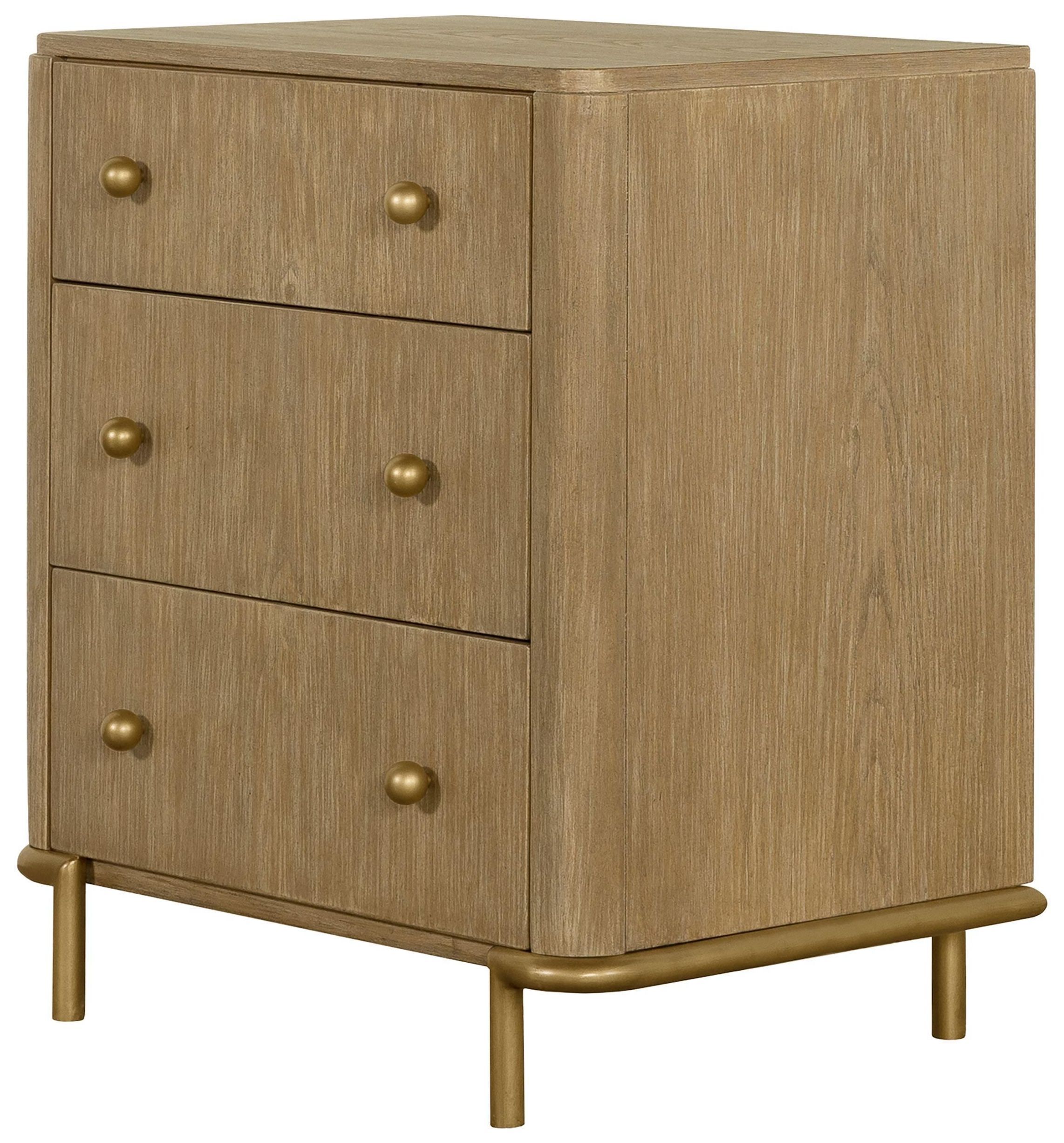Arini Sand Wash 3 Drawer Nightstand From Coaster | Coleman Furniture