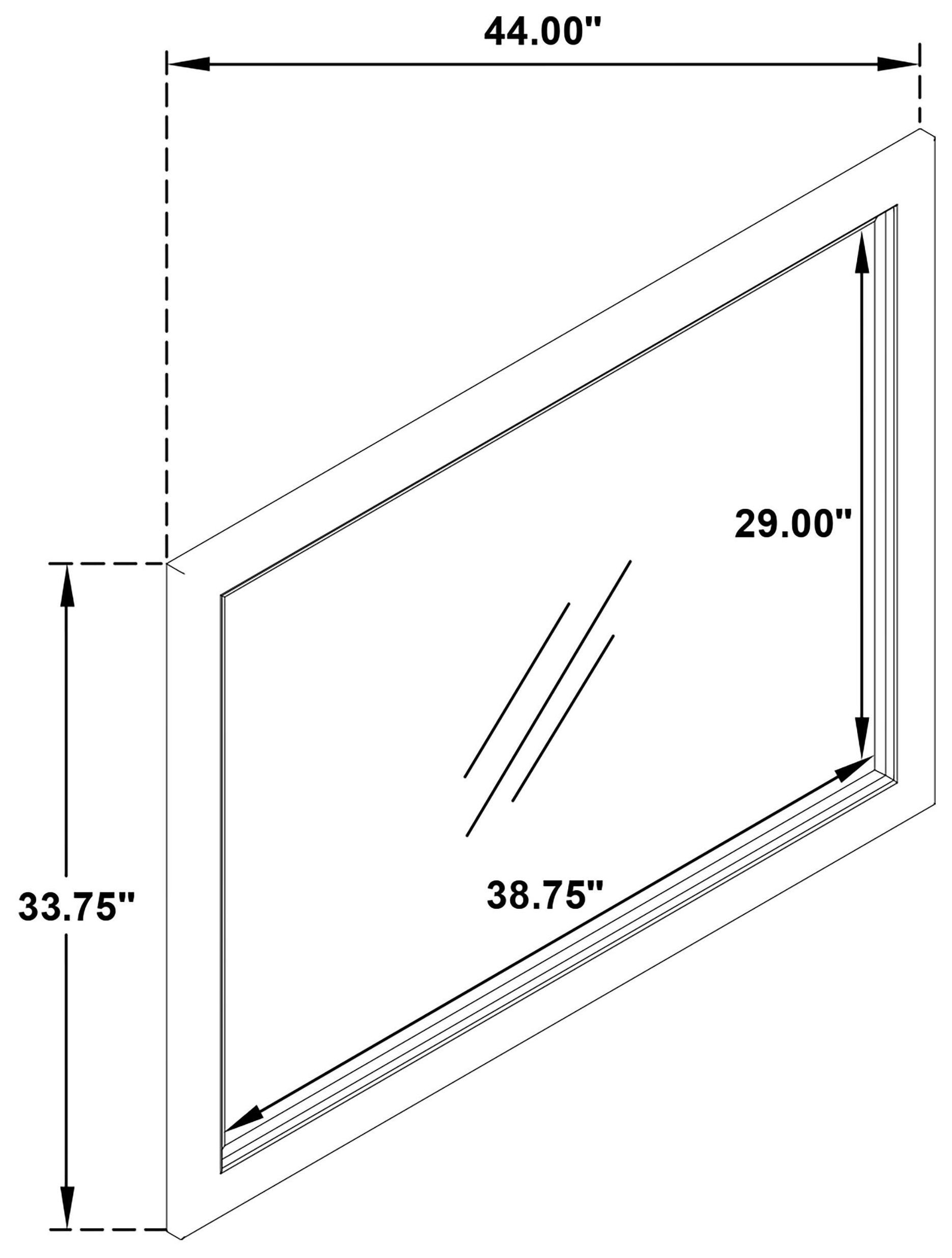 Kenora Barley Brown Dresser Mirror
