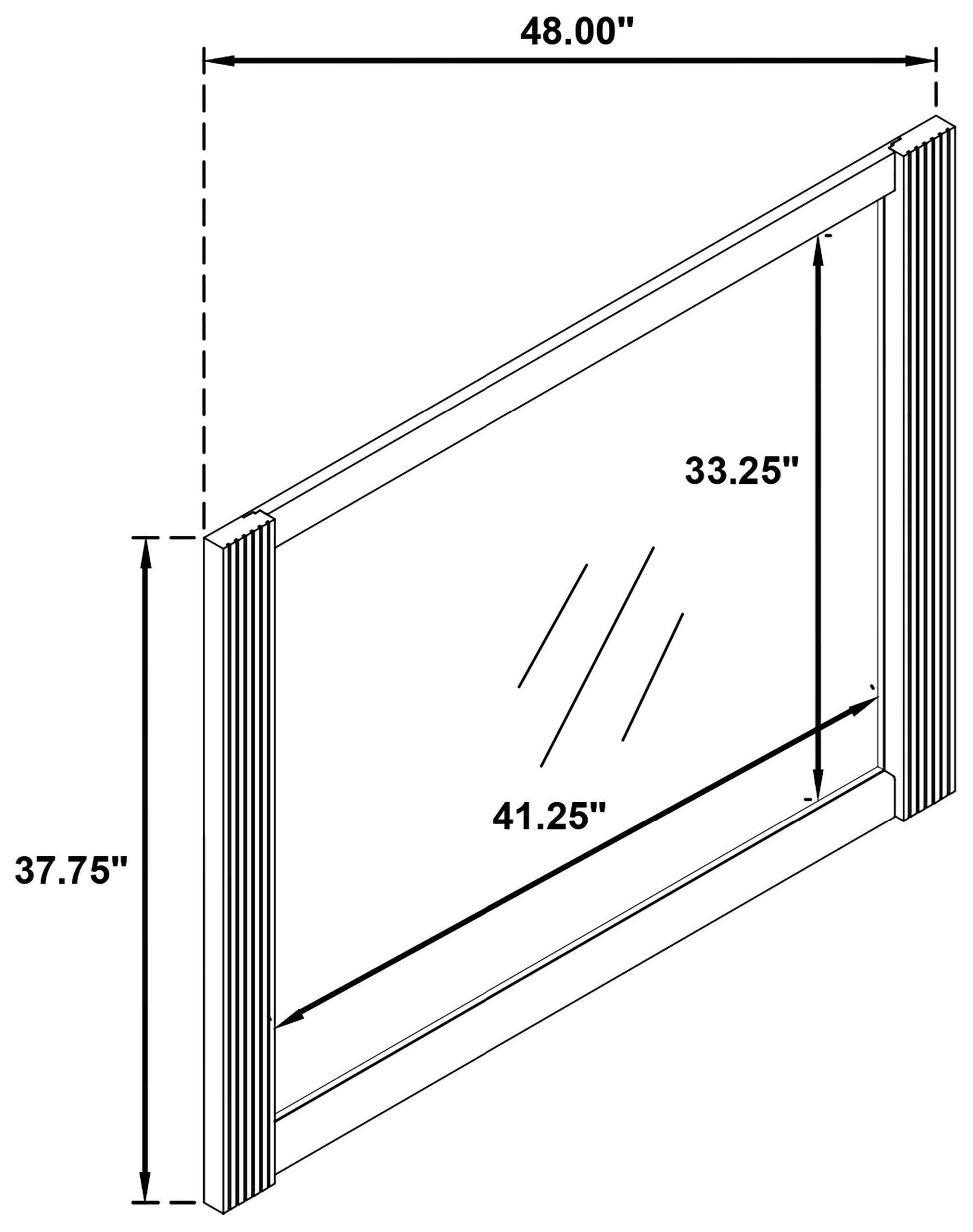 Terrace Ash Brown Dresser Mirror