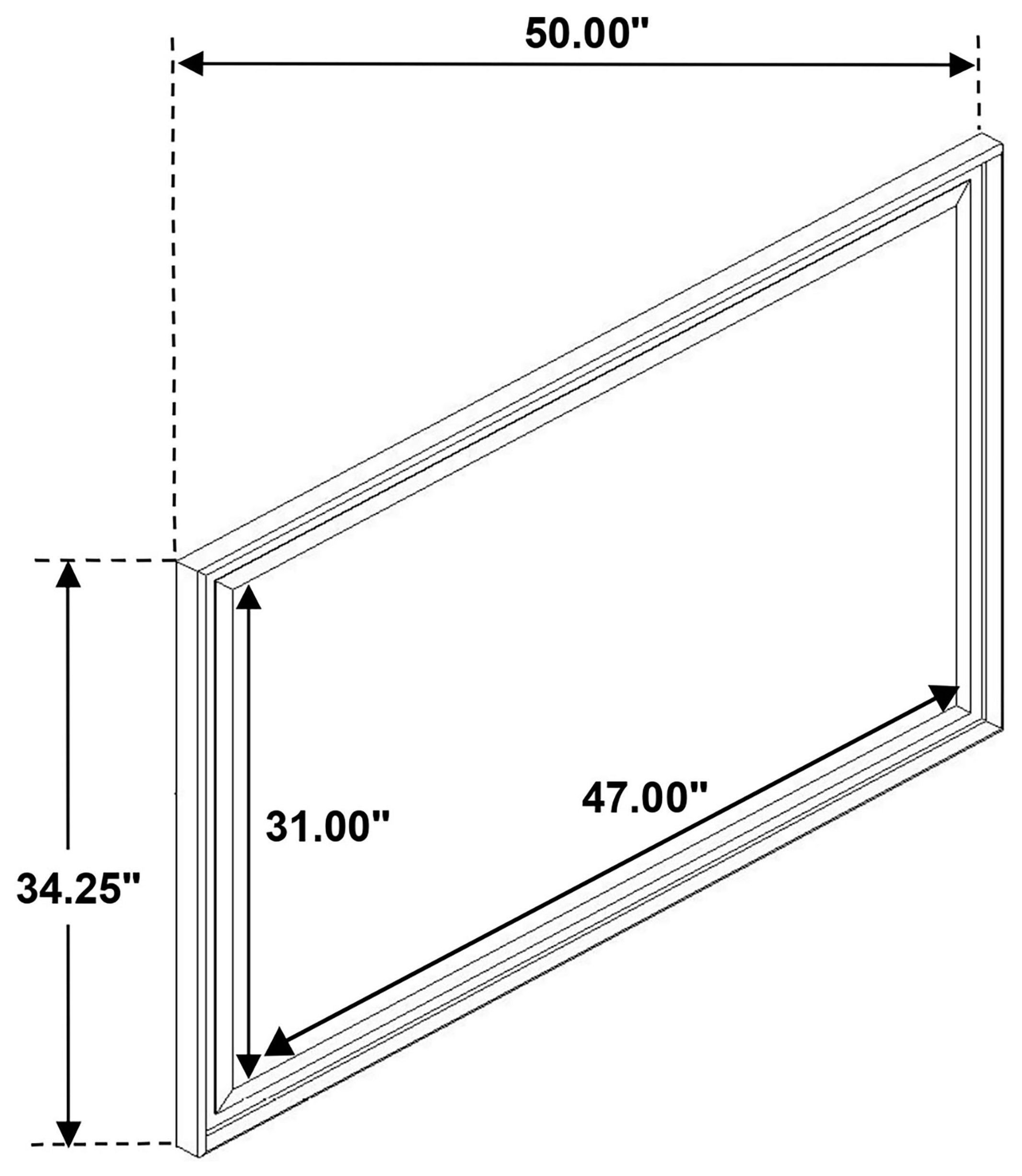 Glenwood Warm Brown Dresser Mirror