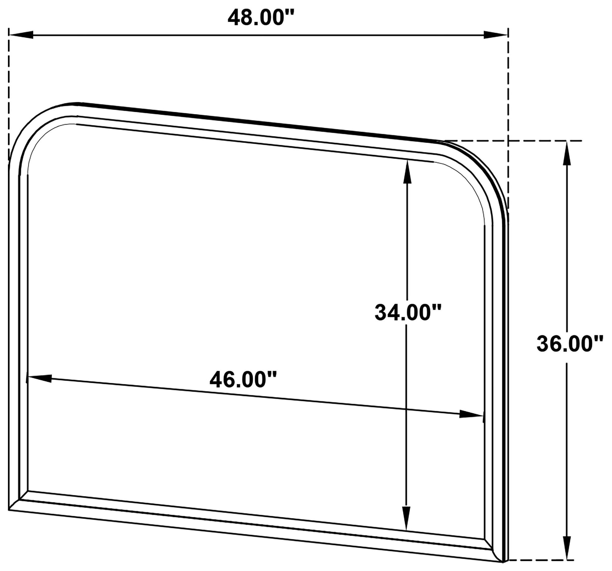 Kailani Beige Oak Dresser Mirror