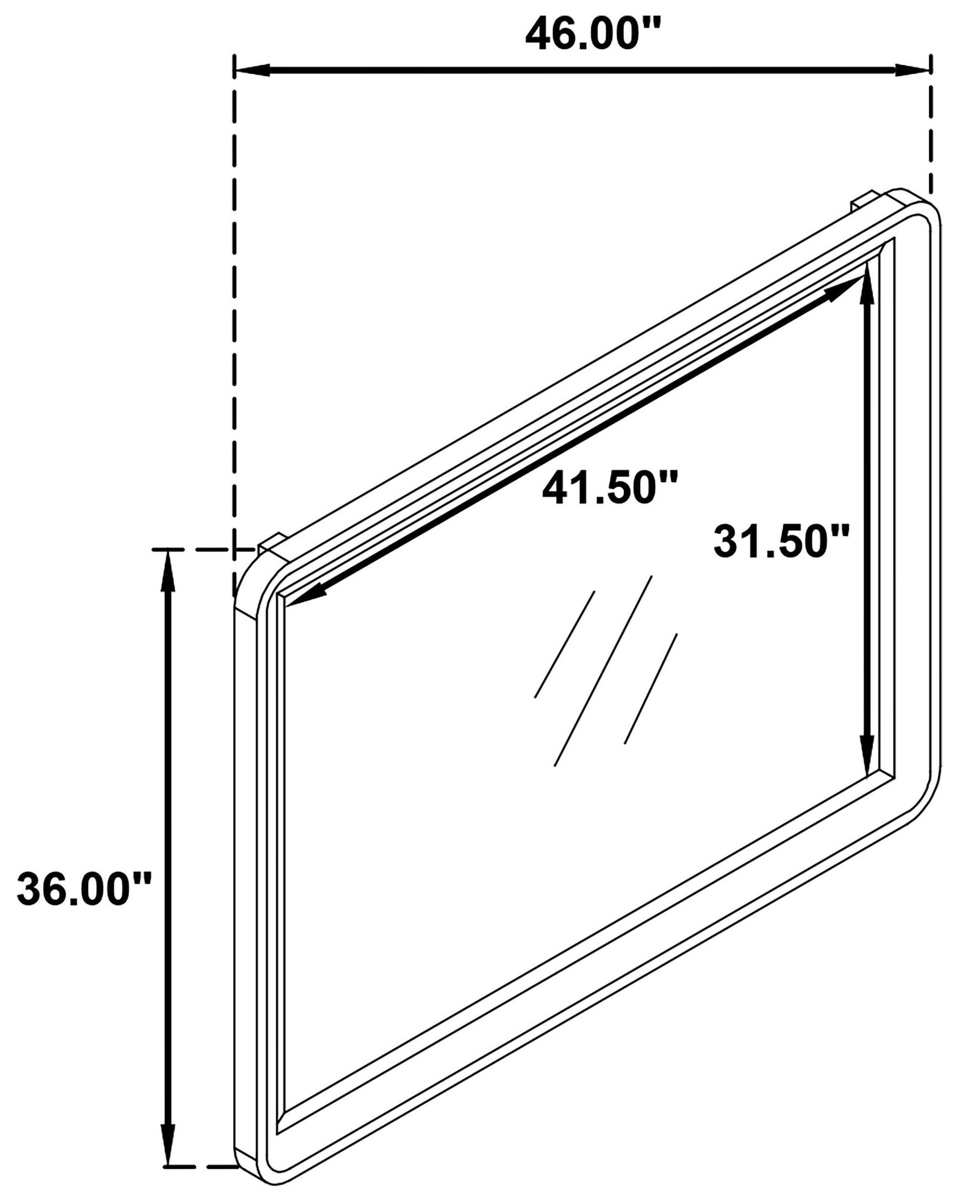Ladera Light Elm Dresser Mirror