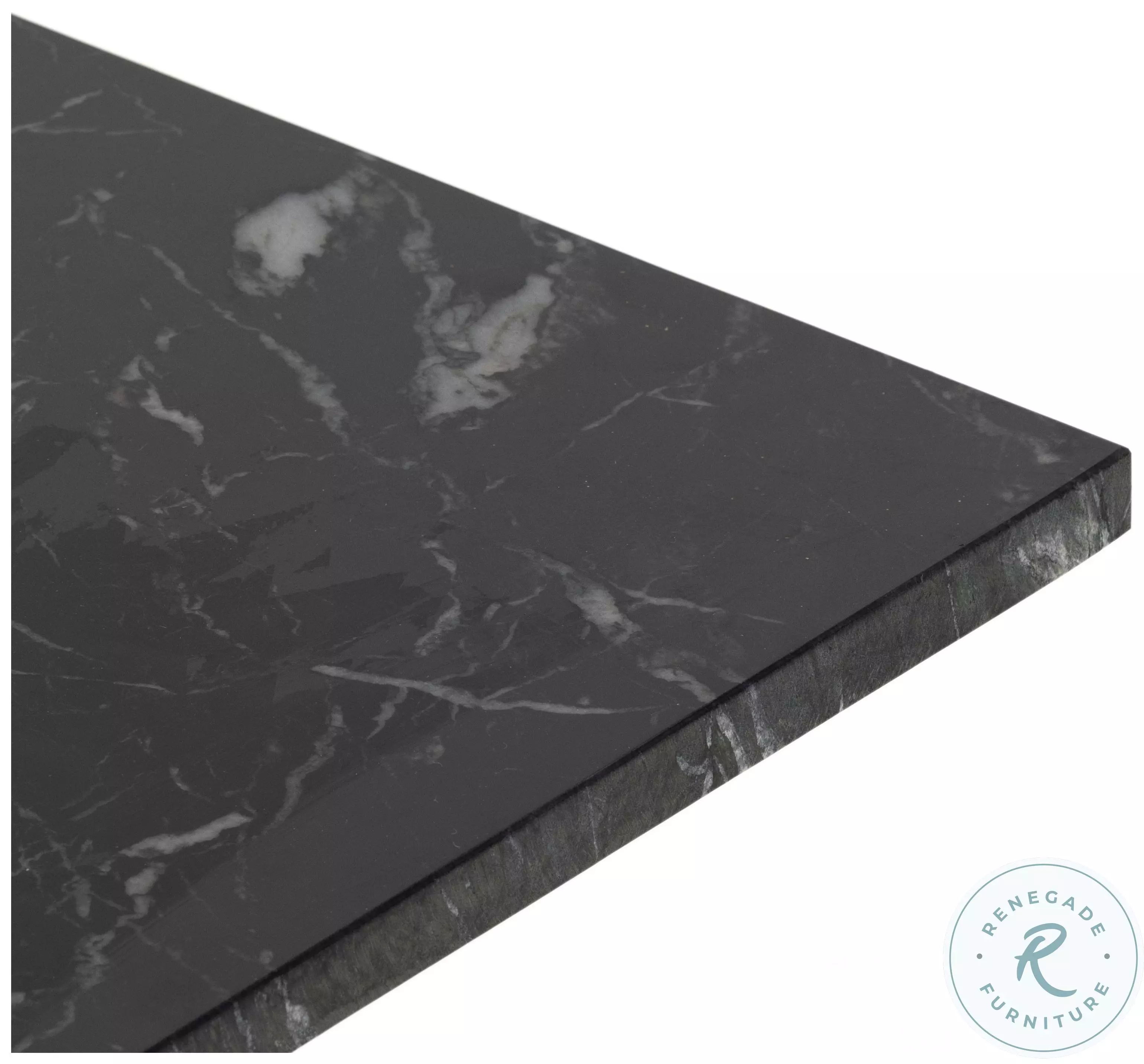 Terrell Black Marble Console Table from Four Hands | Coleman