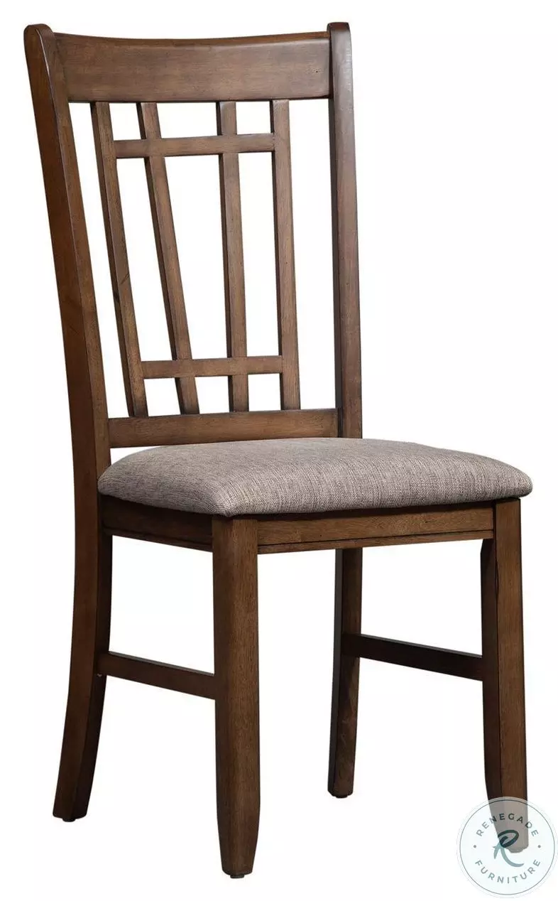 Sonoma Hills Antique Honey Lattice Back Side Chair Set Of 2 From