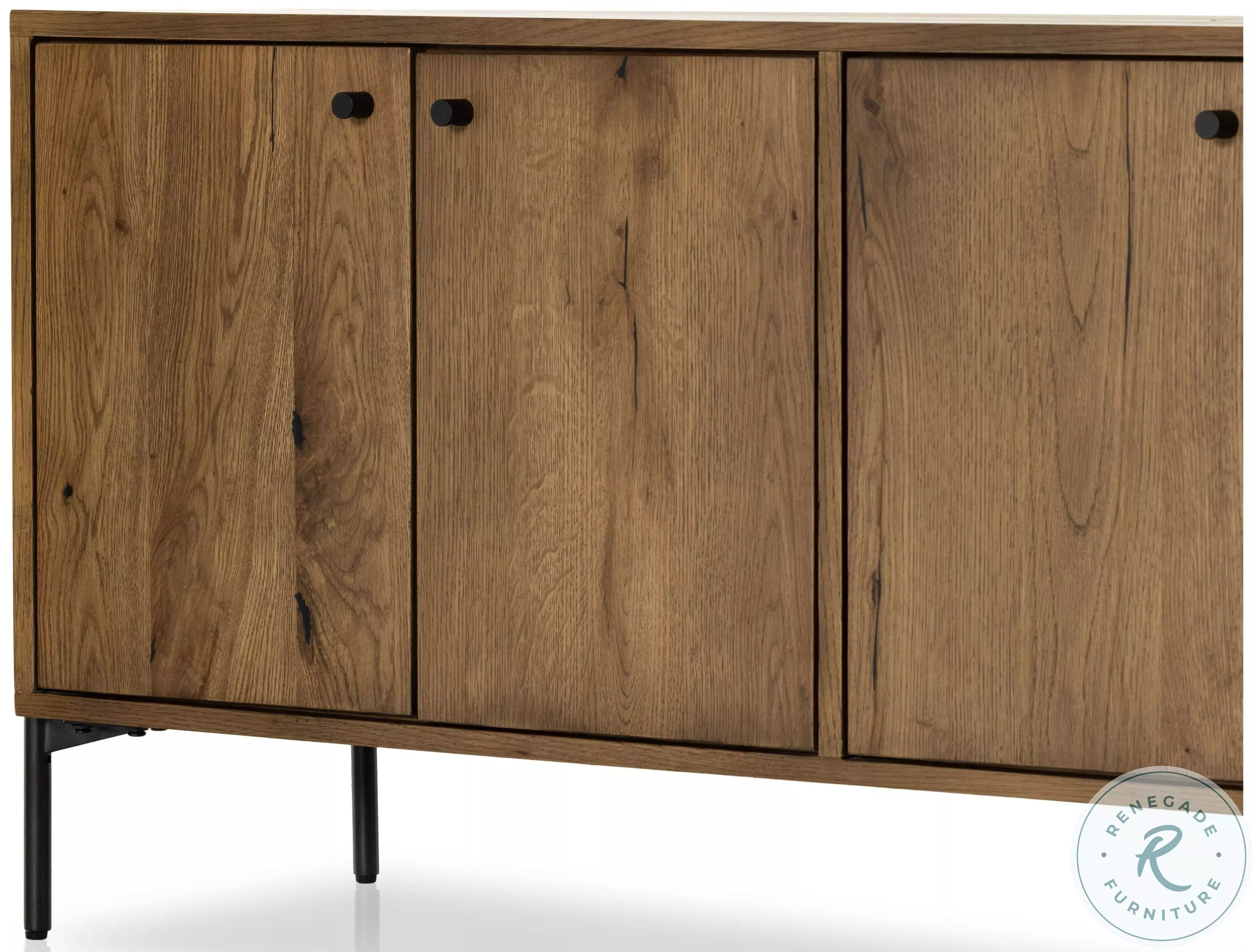 Eaton Amber Oak Resin Media Console from Four Hands | Coleman