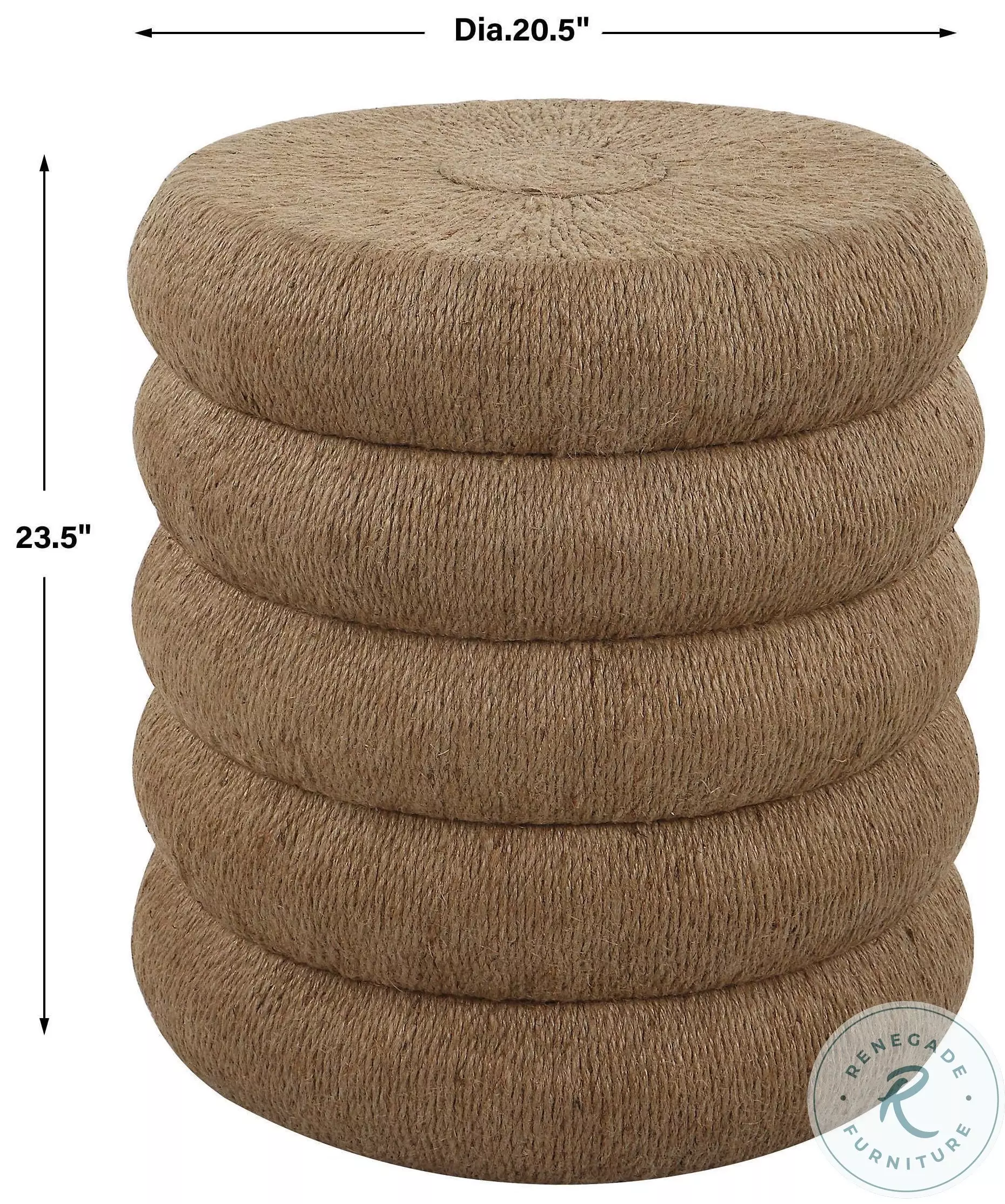 Thaddeus Natural Braided Rope Side Table