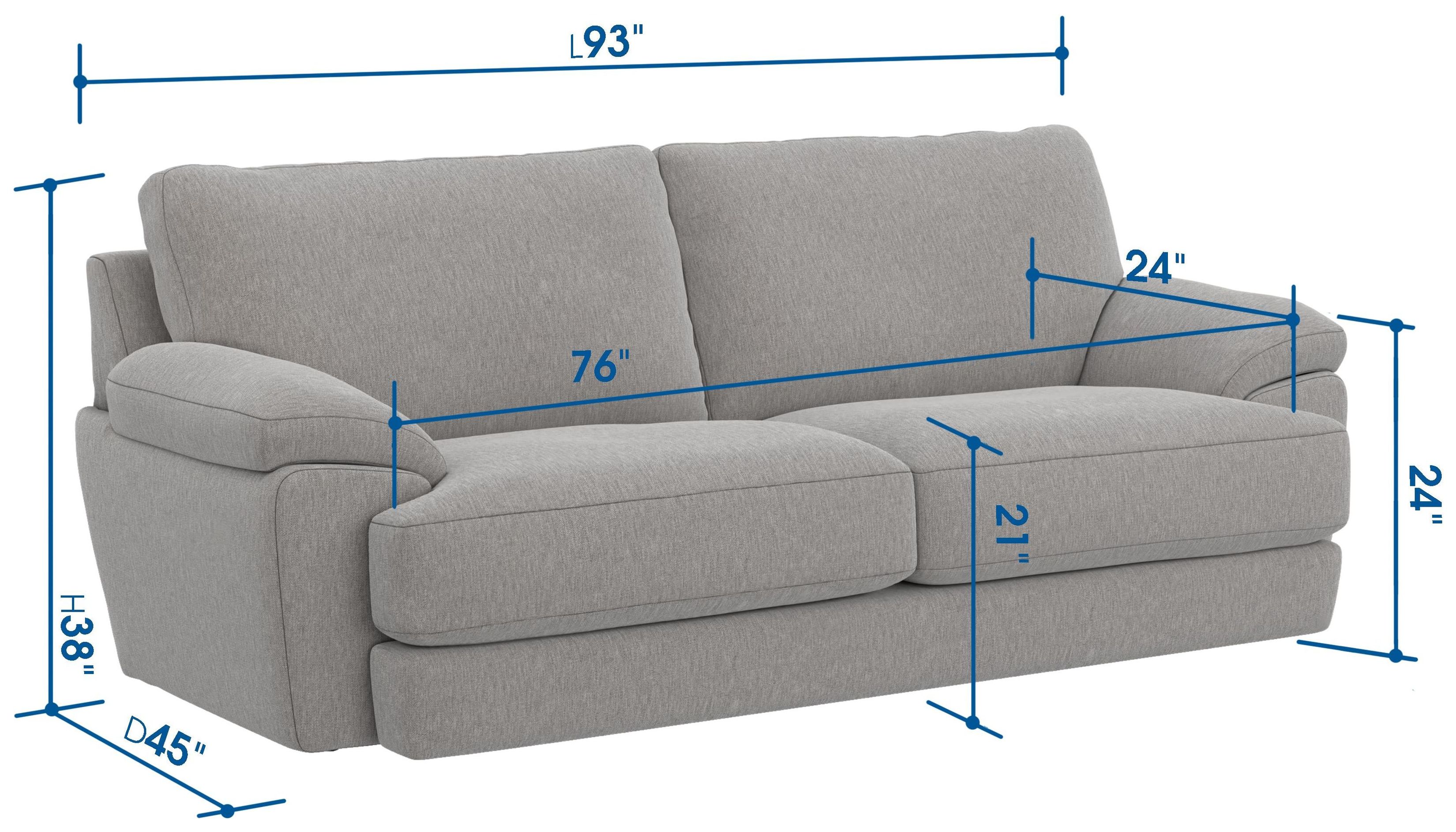 Jaden Steel 98" Sofa
