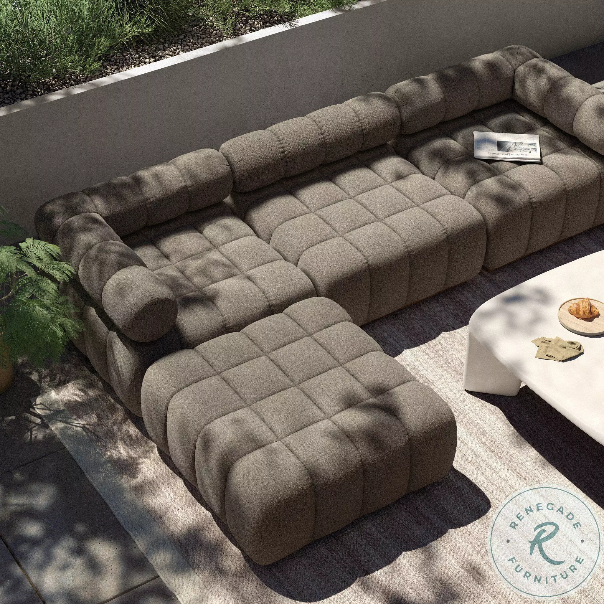 Roma Alessi Fawn Outdoor Sectional From Home Gallery Stores | Home