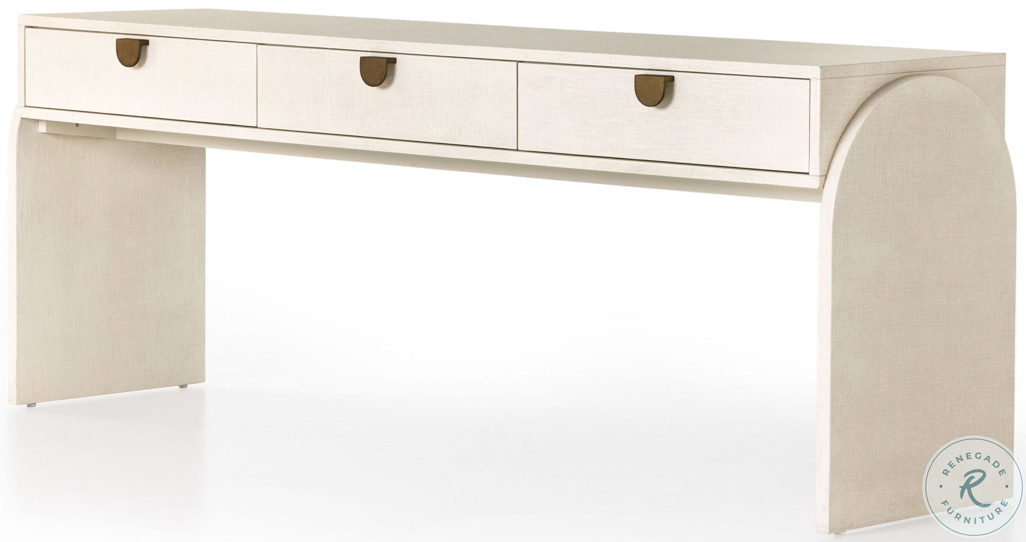 Cressida Ivory Painted Linen Console Table From Fourhands | Coleman ...