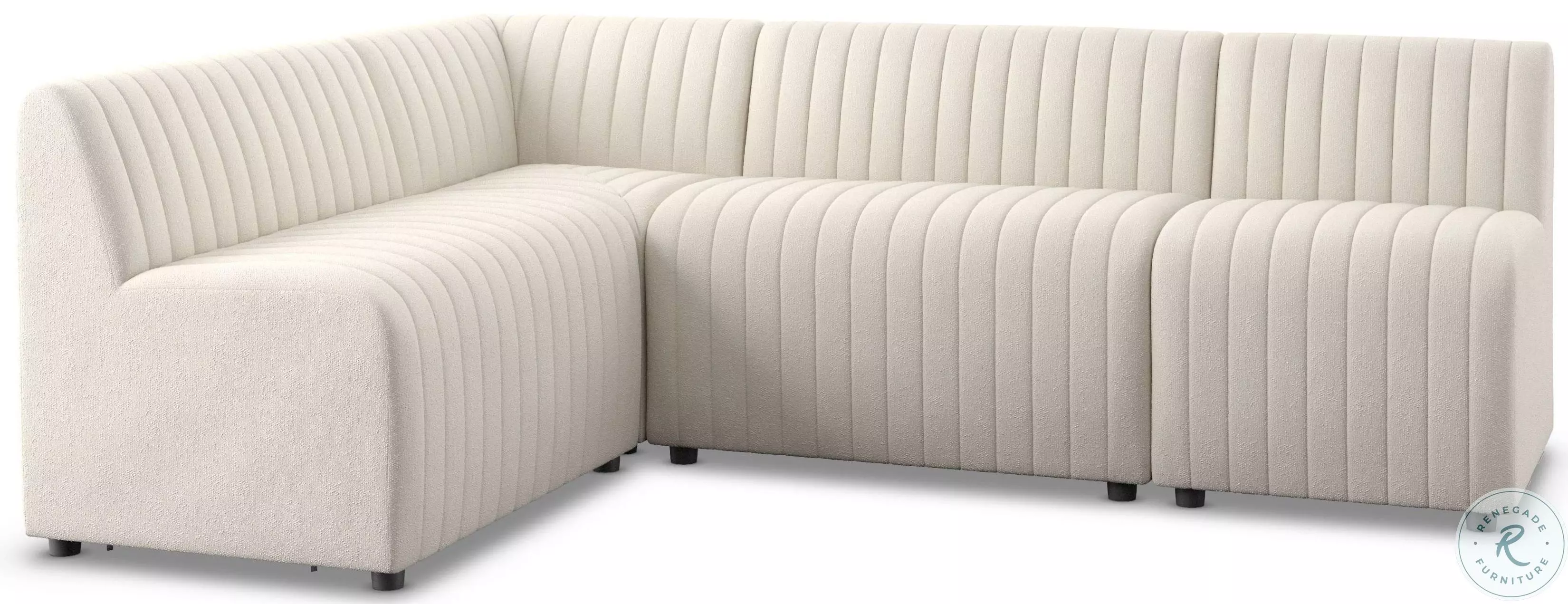Augustine Capri Oatmeal L Shape Dining Banquette from Four Hands ...