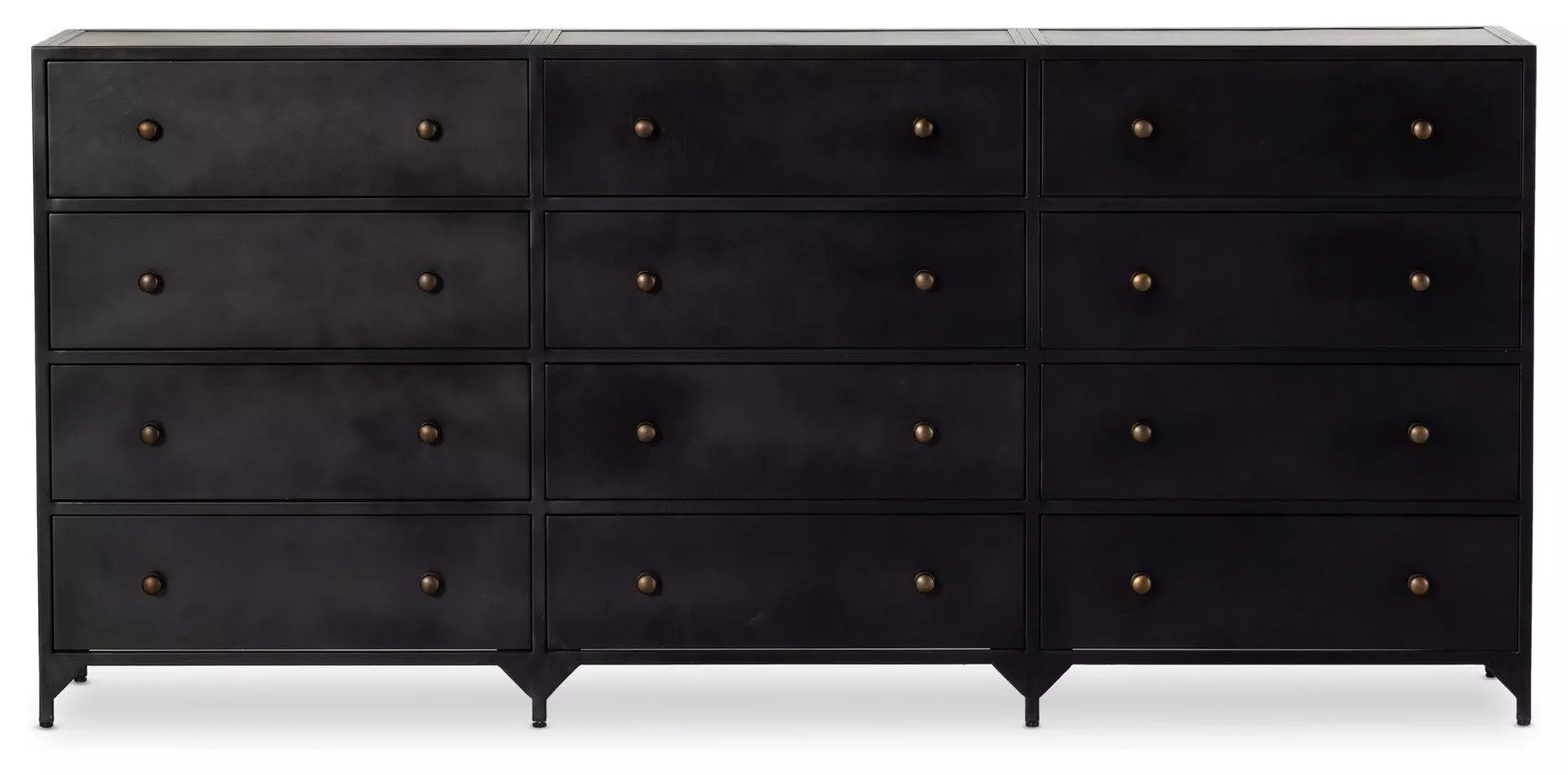 Belmont  Black  12 Drawer Dresser