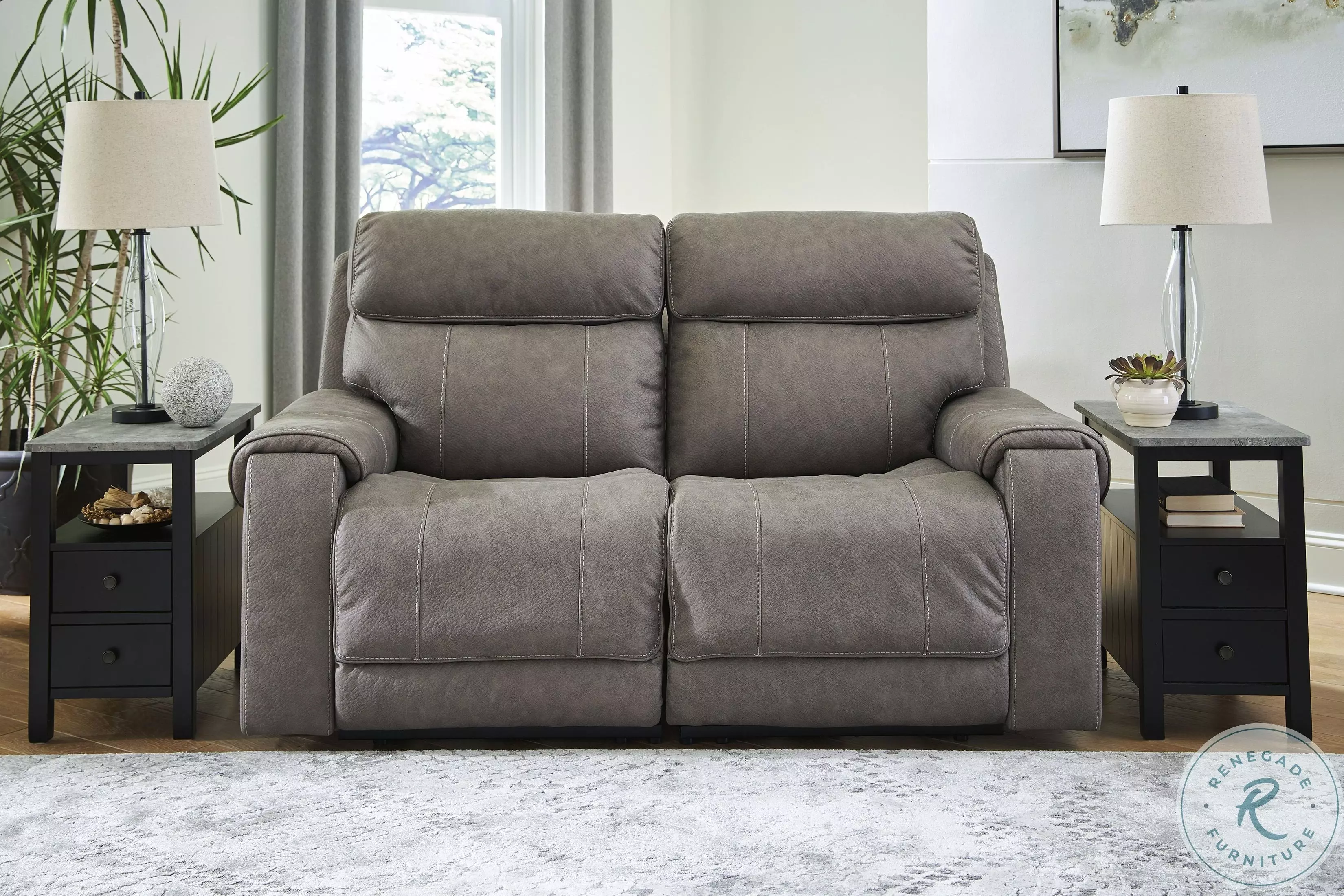 Starbot Fossil 2 Piece Power Reclining Modular Loveseat From