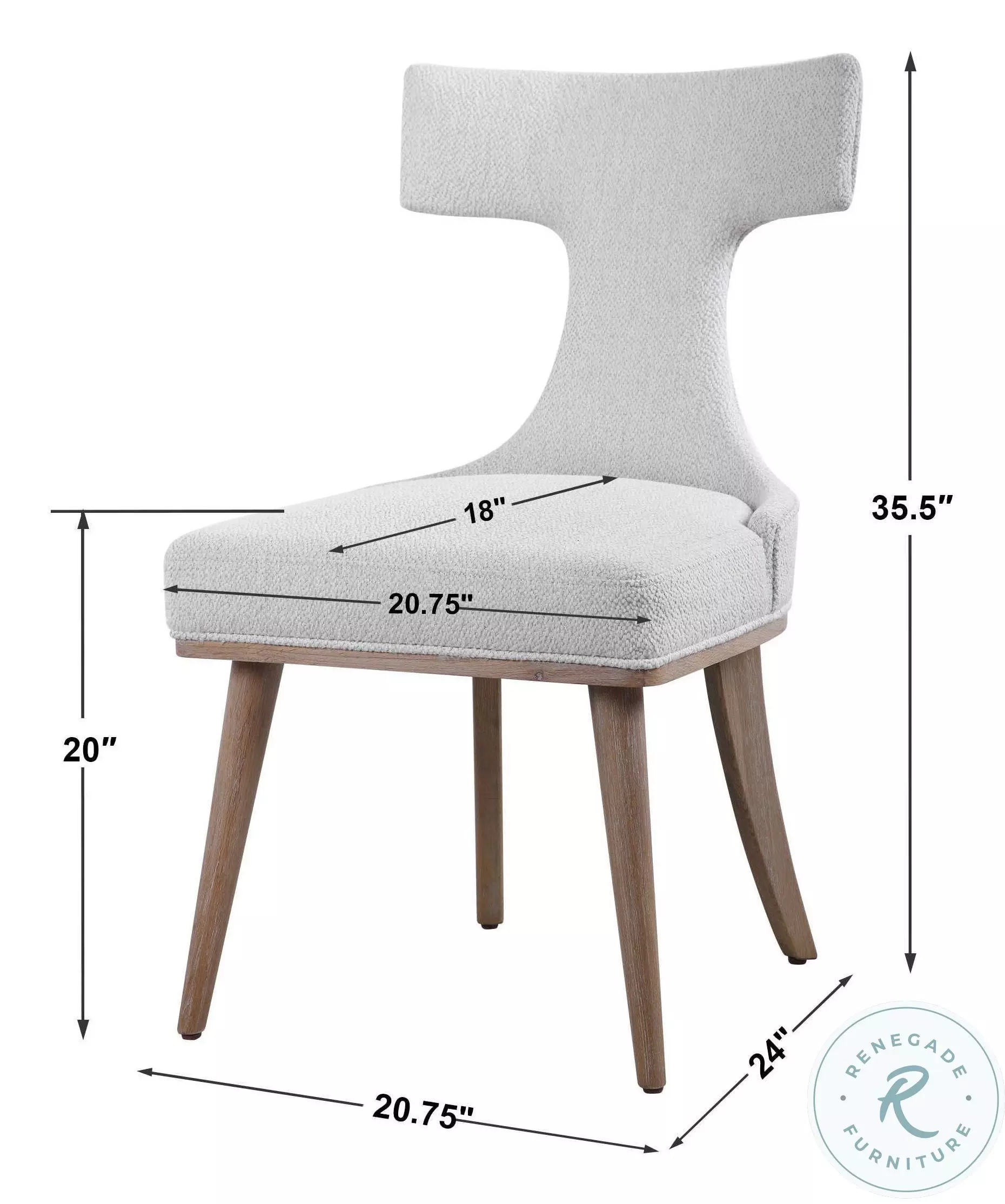 Melborne Off White Dining Chair Set of 2