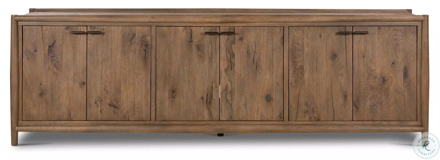 Glenview Weathered Oak Veneer 6 Door Sideboard | Coleman Furniture