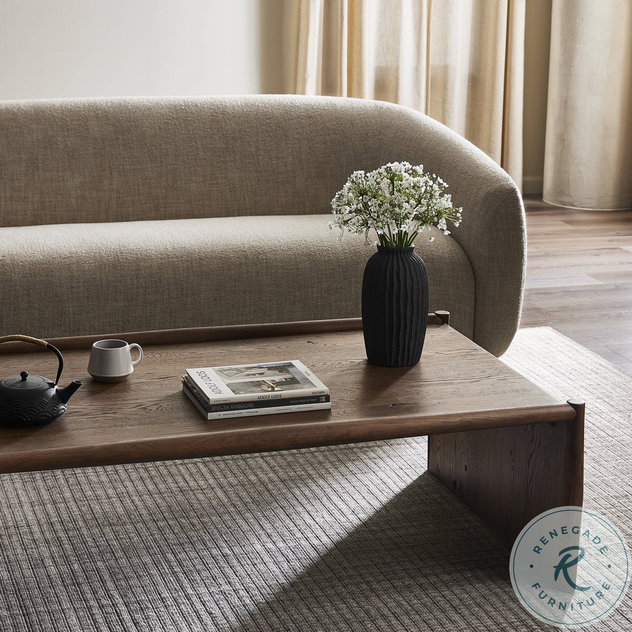 Glenview Weathered Oak Rectangular Coffee Table | Coleman Furniture
