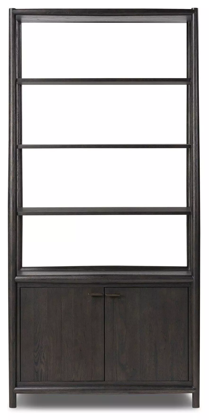 Genesis Rustic Lodge Smoked Black Oak Wood Bookcase