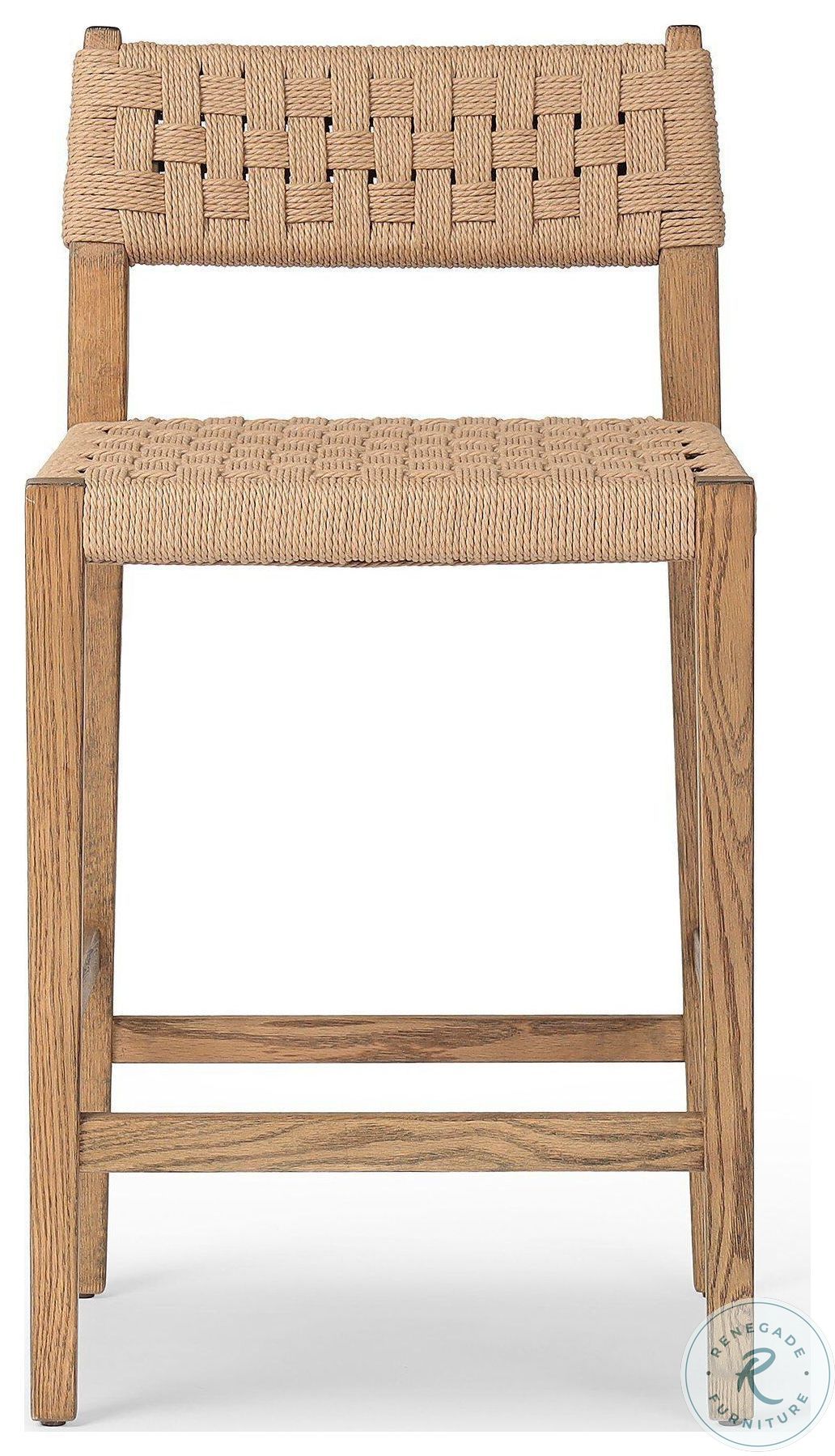 Hamlin Double Twisted Paper Cord Counter Height Stool Coleman Furniture