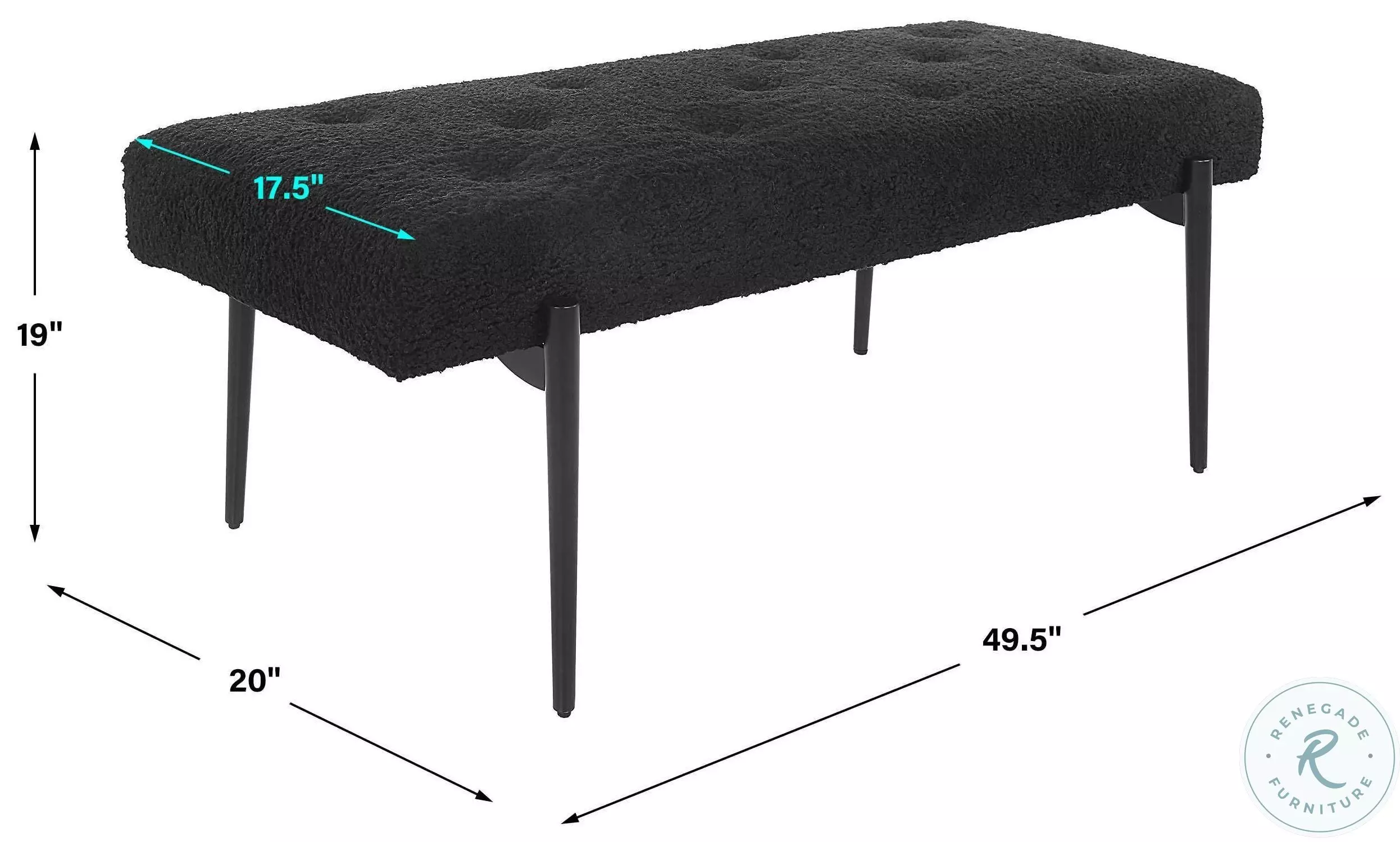 Kalden Black Bench