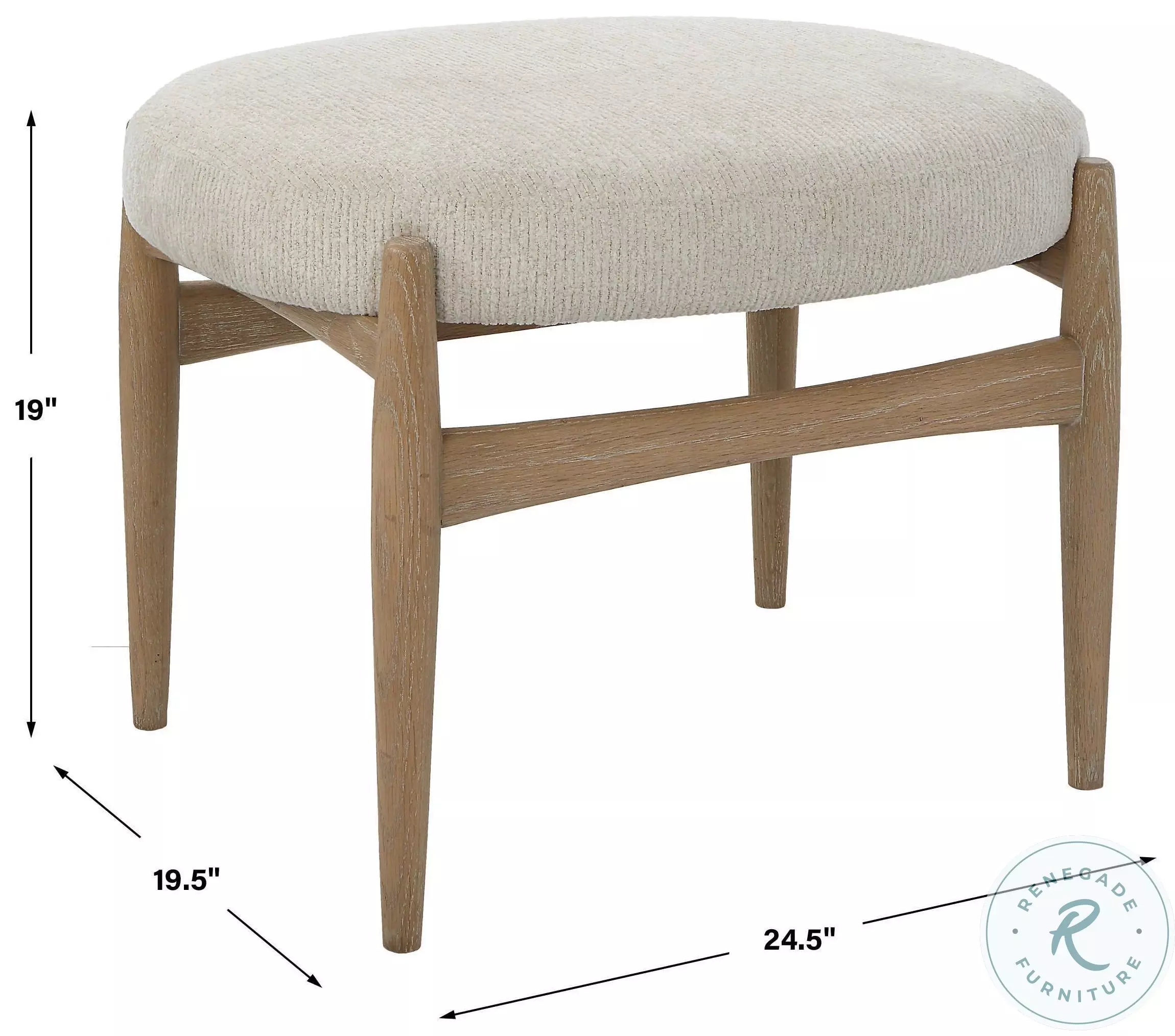 Flexion Off White Small Bench