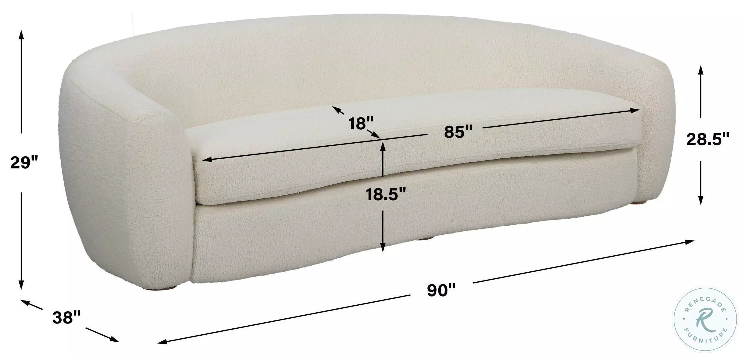 Tanoria Off White Sofa