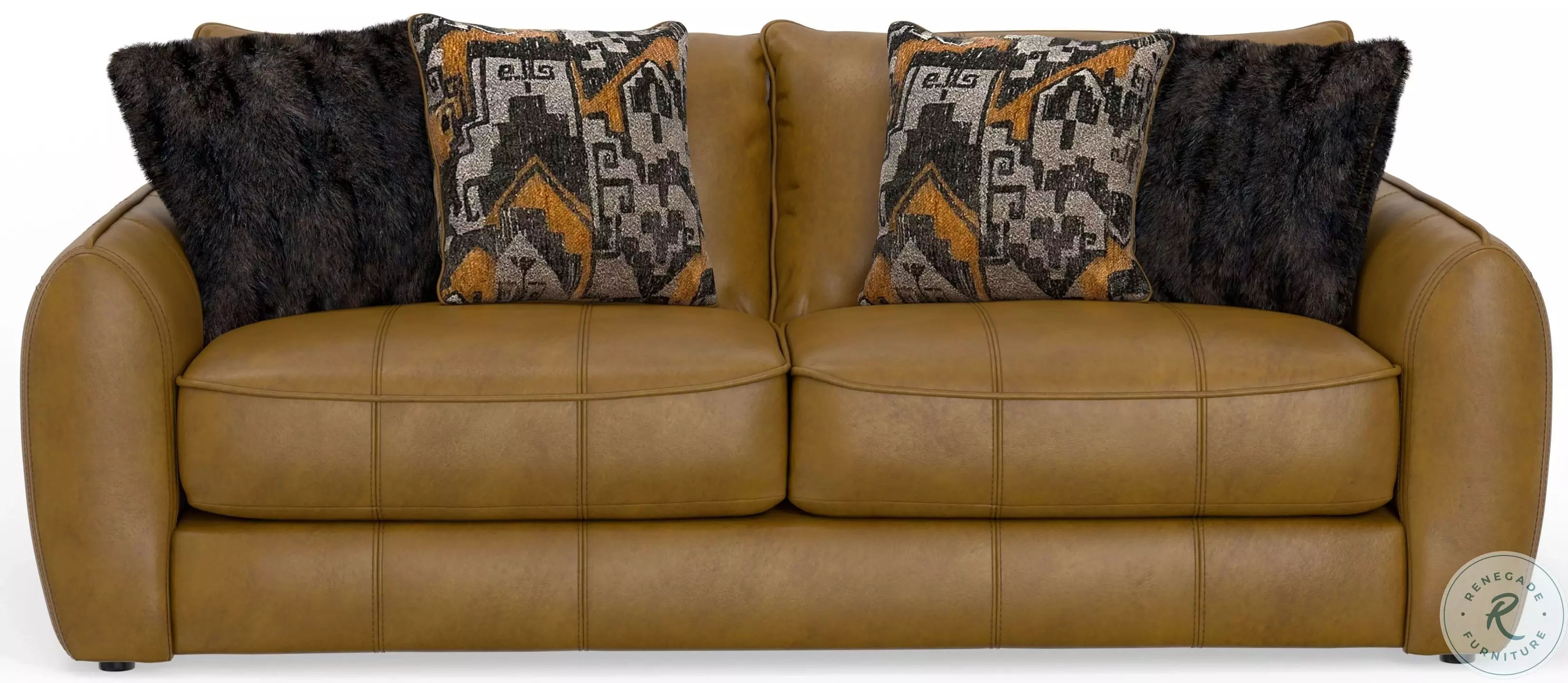 Corvara Caramel Sofa From Jackson | Coleman Furniture