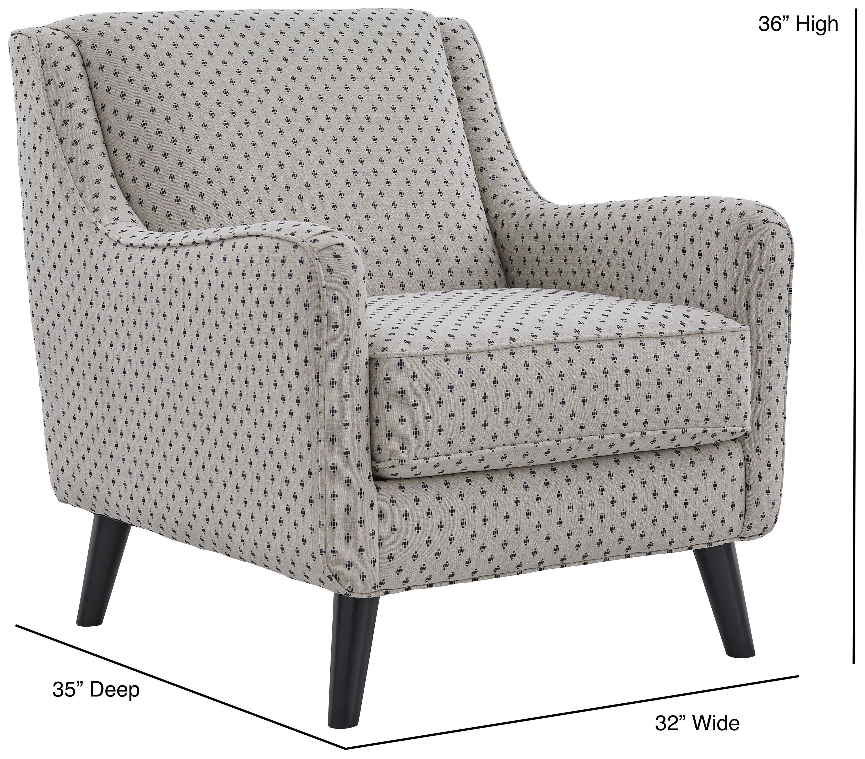 Prelude Feather Colonial Navy Accent Chair