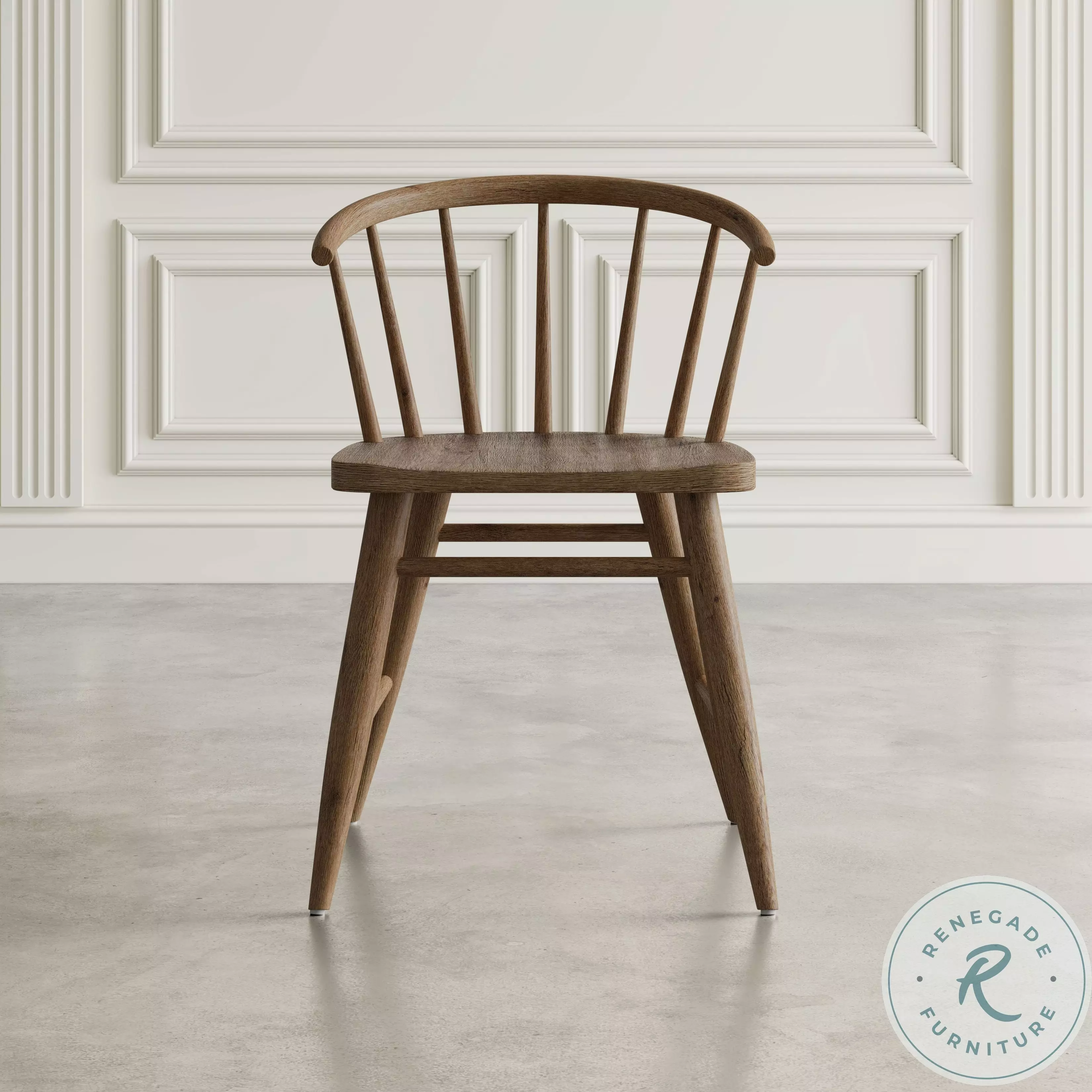 Fitz Chestnut Curved Back Spindle Dining Chair Set Of 2 From Home