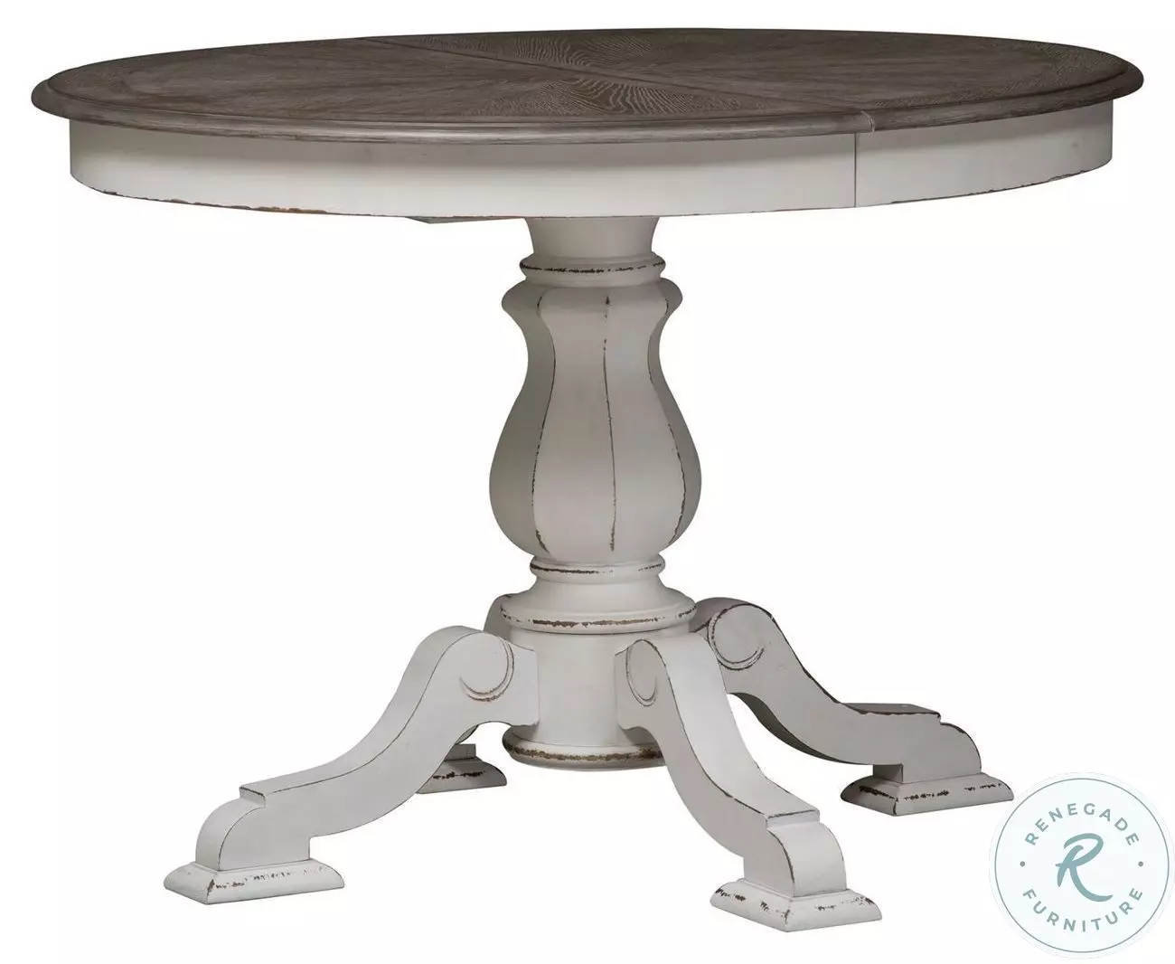 Magnolia Manor Antique White Extendable Dining Table from Liberty ...