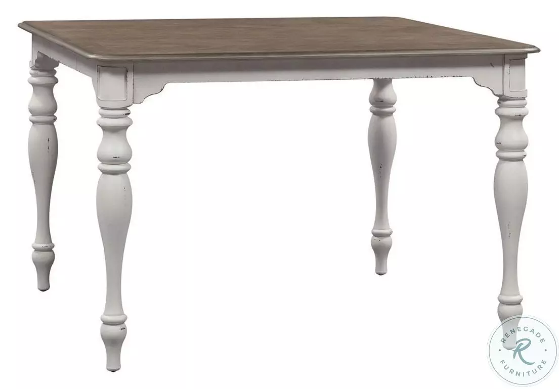 Magnolia Manor Antique White Gathering Extendable Dining Table from ...
