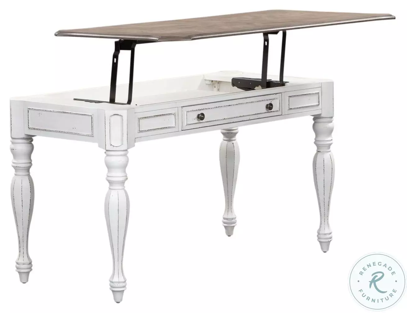 Magnolia Manor Antique White Lift Top Writing Desk from Liberty