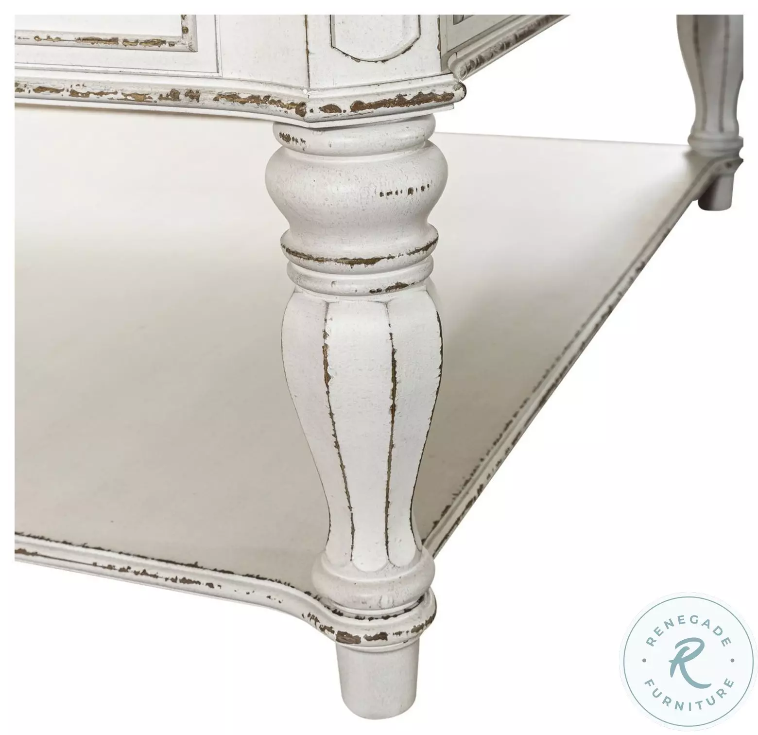 Magnolia Manor Antique White And Weathered Bark Oversized