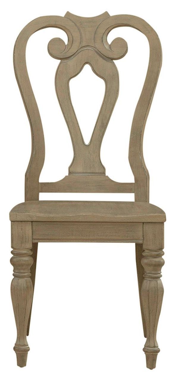 Camellia Manor Weathered Bisque Splat Back Side Chair Set of 2 from ...