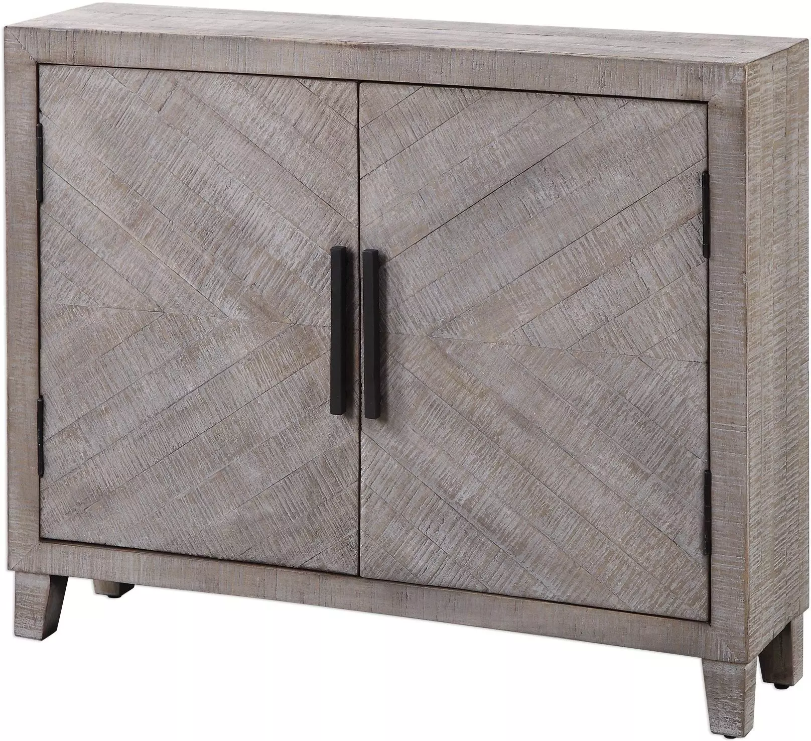 Zitana Whitewash 2 Door Accent Cabinet