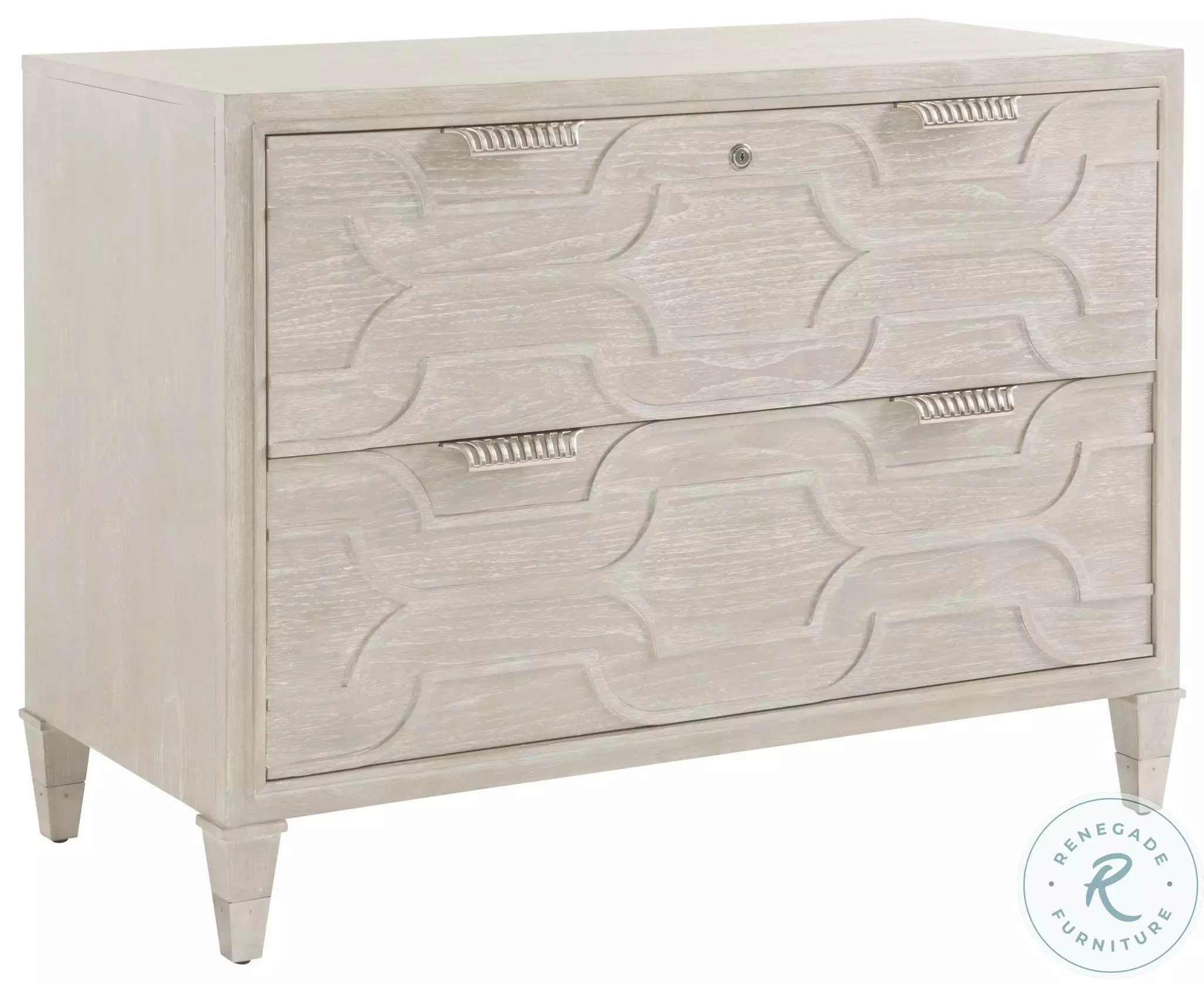 Greystone Pearl Gray Wire Brushed Octavia File Chest from Sligh