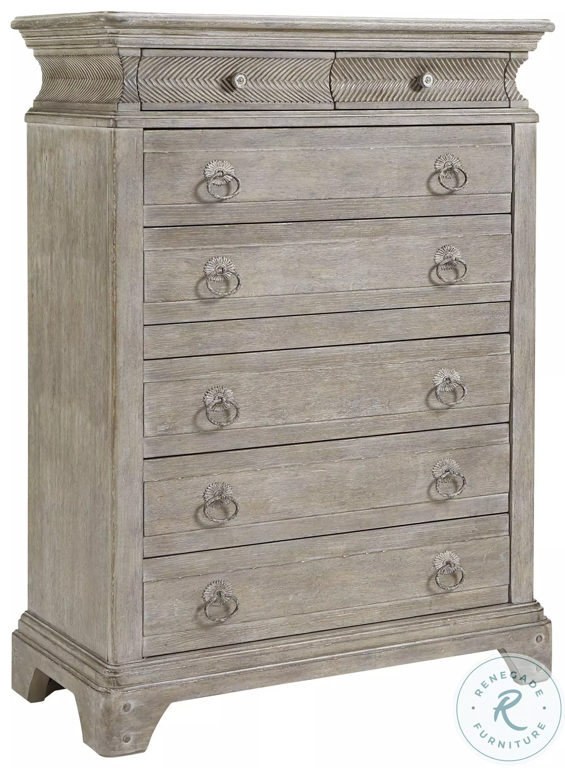 Summer Creek Scrubbed Oak Light Keeper's Drawer Chest from ART