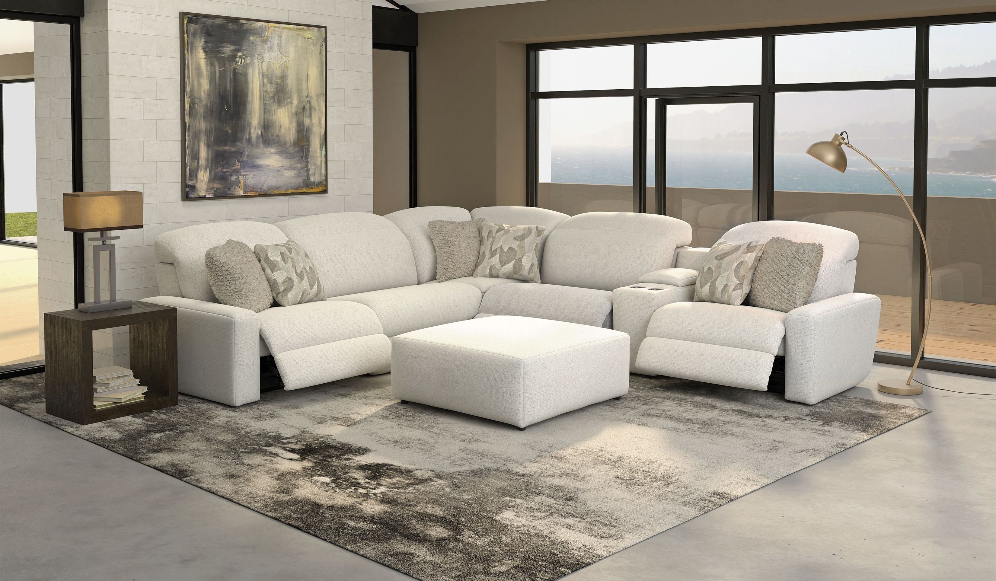 Terrence Chalk Sectional From Catnapper | Coleman Furniture