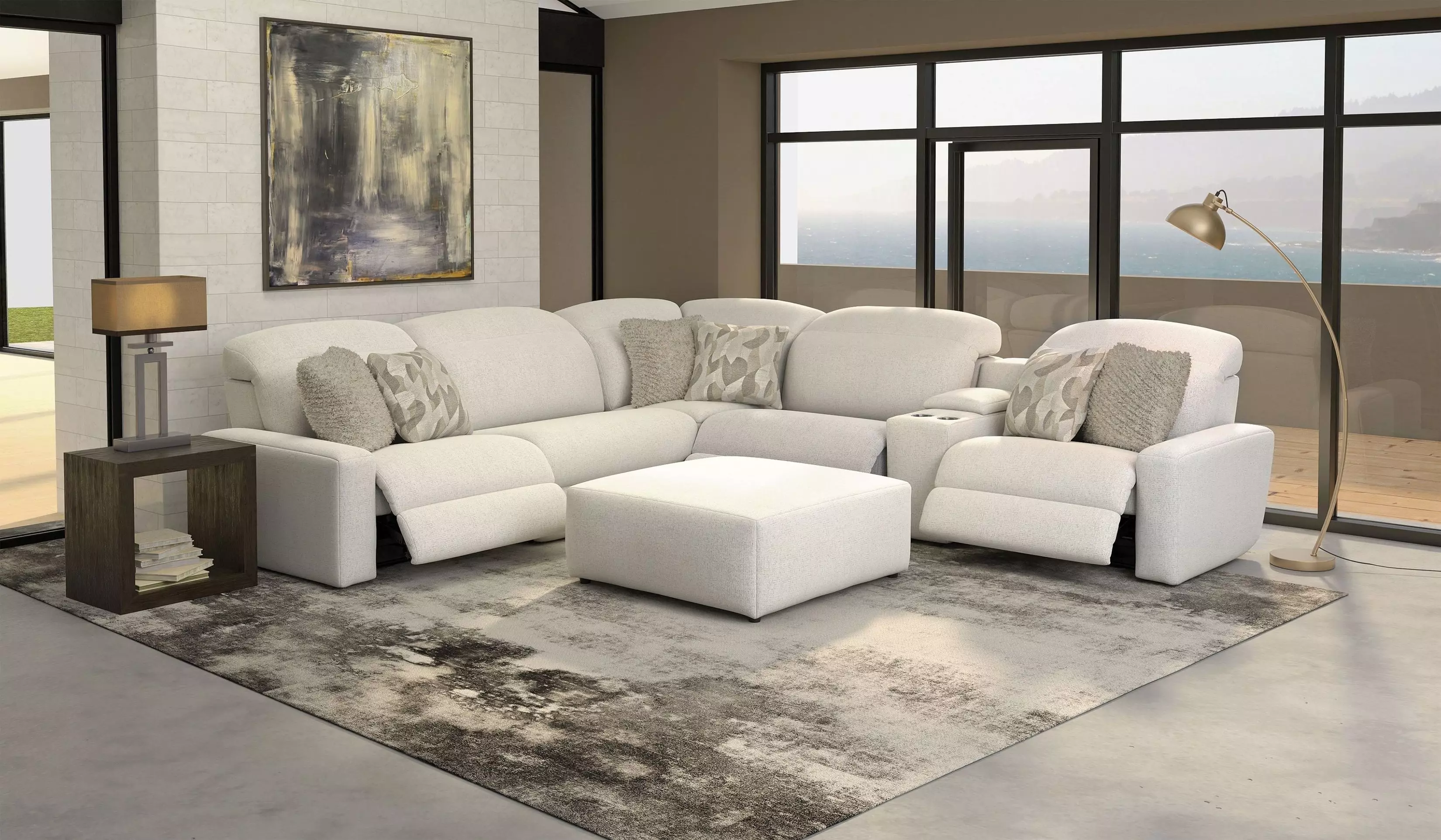 Terrence Chalk Sectional From Catnapper | Coleman Furniture