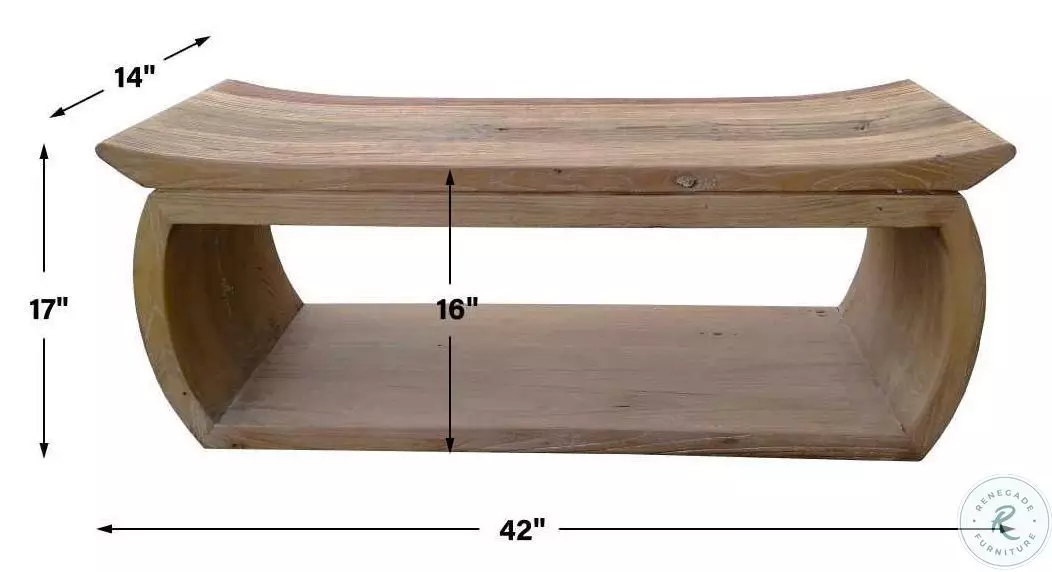 Skylark Elm Wood Bench