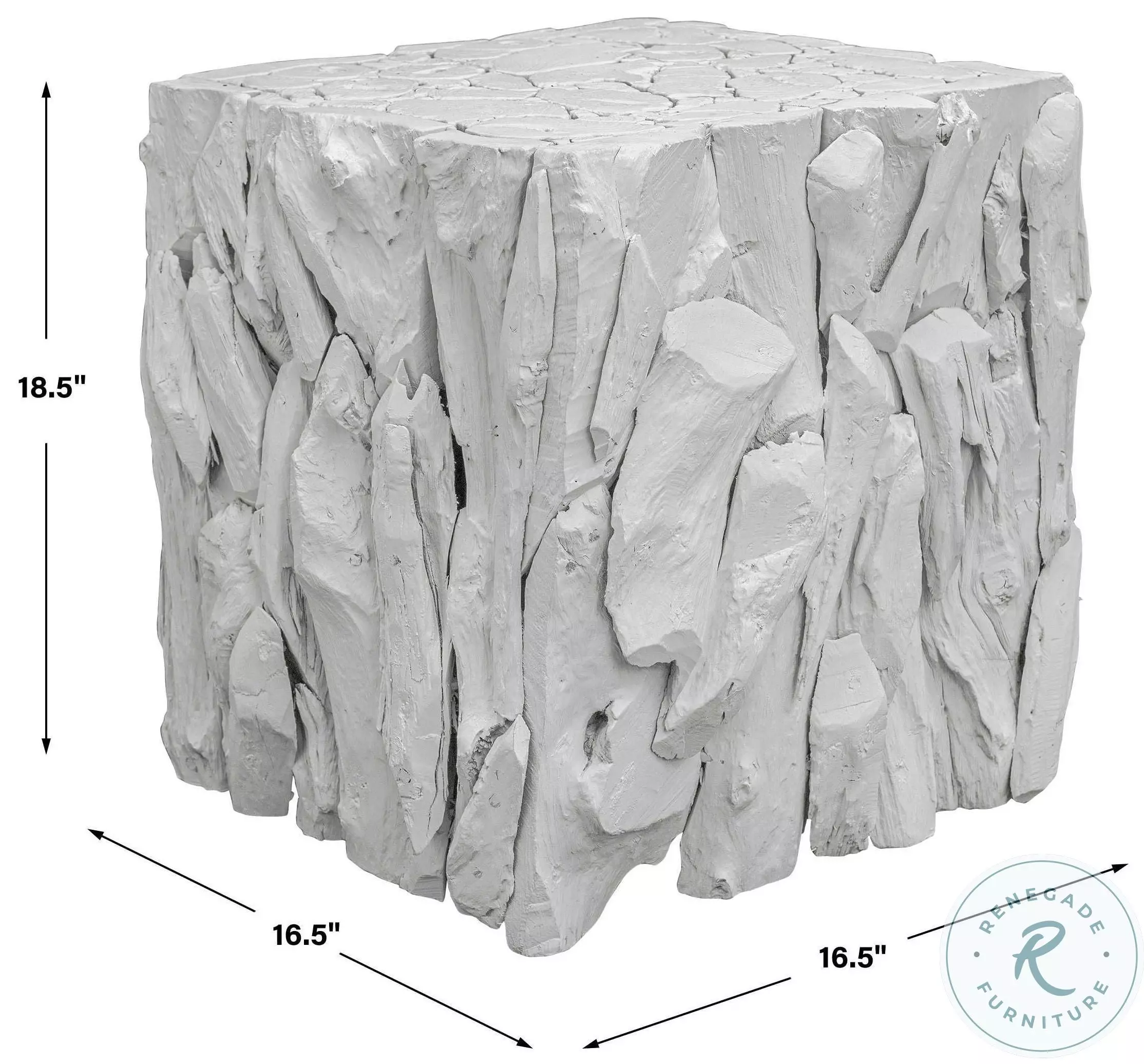 Cedar Whitewashed Bunching Cube