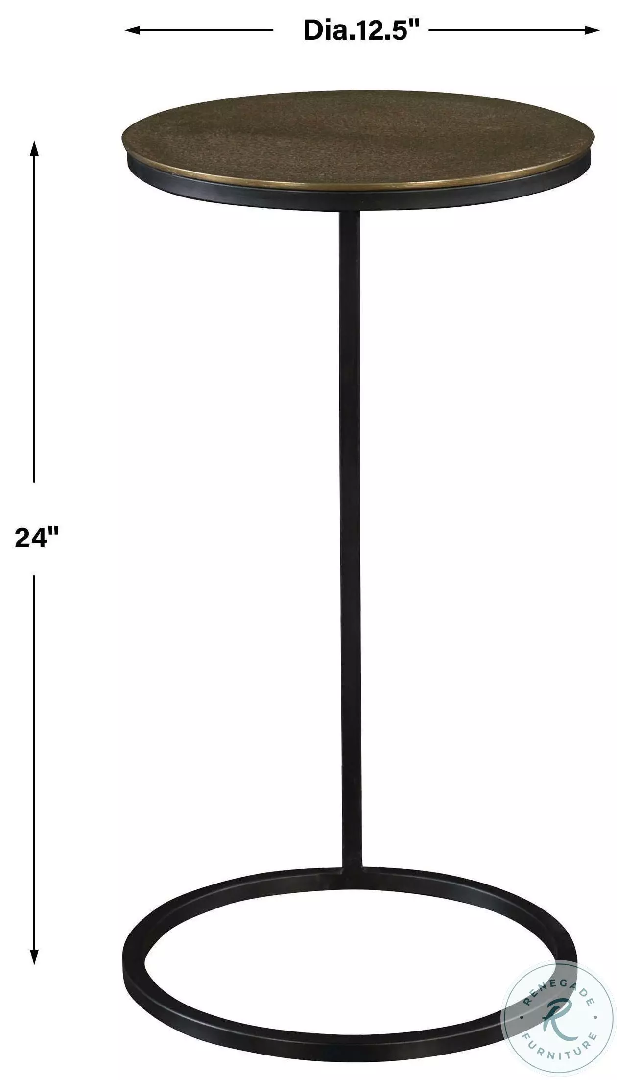 Thornfield Antique Gold Accent Table