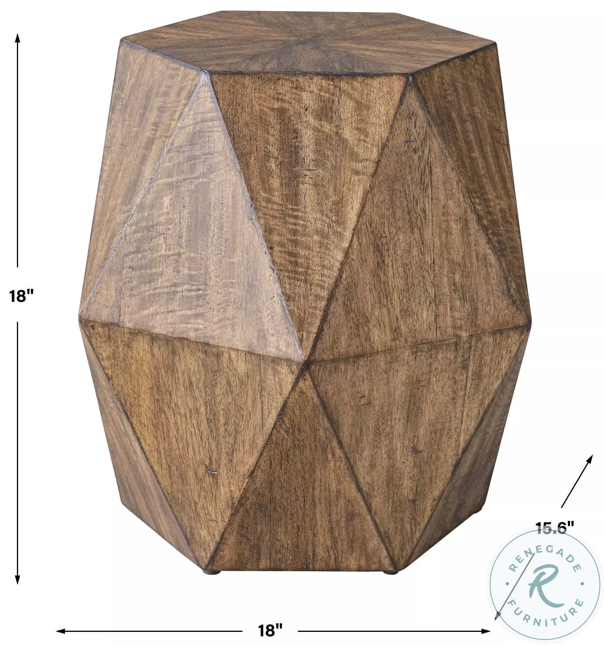 Ashford Honey Geometric Accent Table