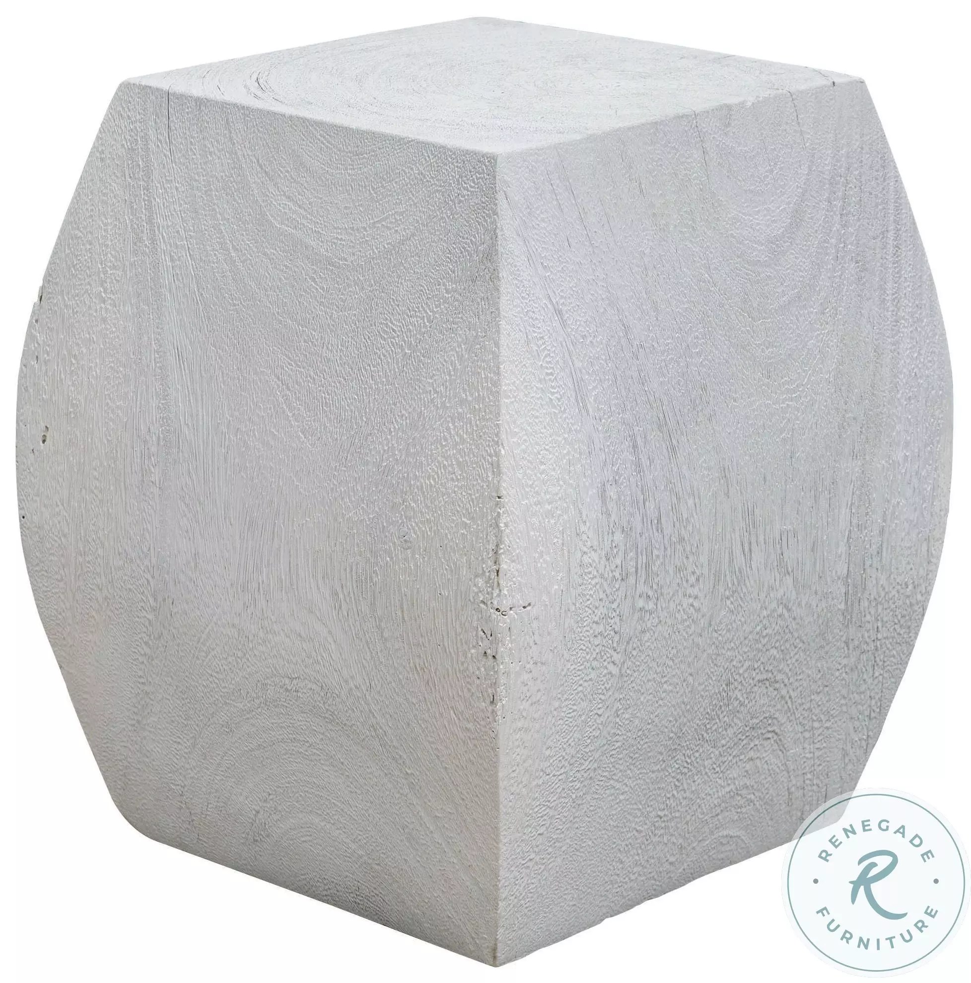 Grove Ivory Wooden Accent Stool From Uttermost | Coleman Furniture