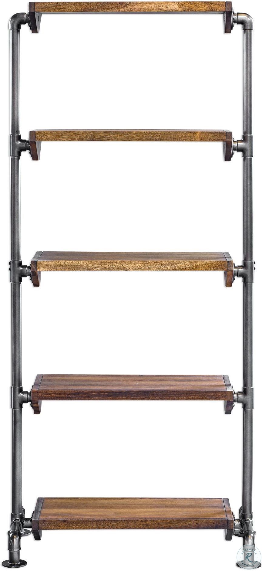 Rhordyn Walnut Industrial Etagere from Uttermost Coleman Furniture
