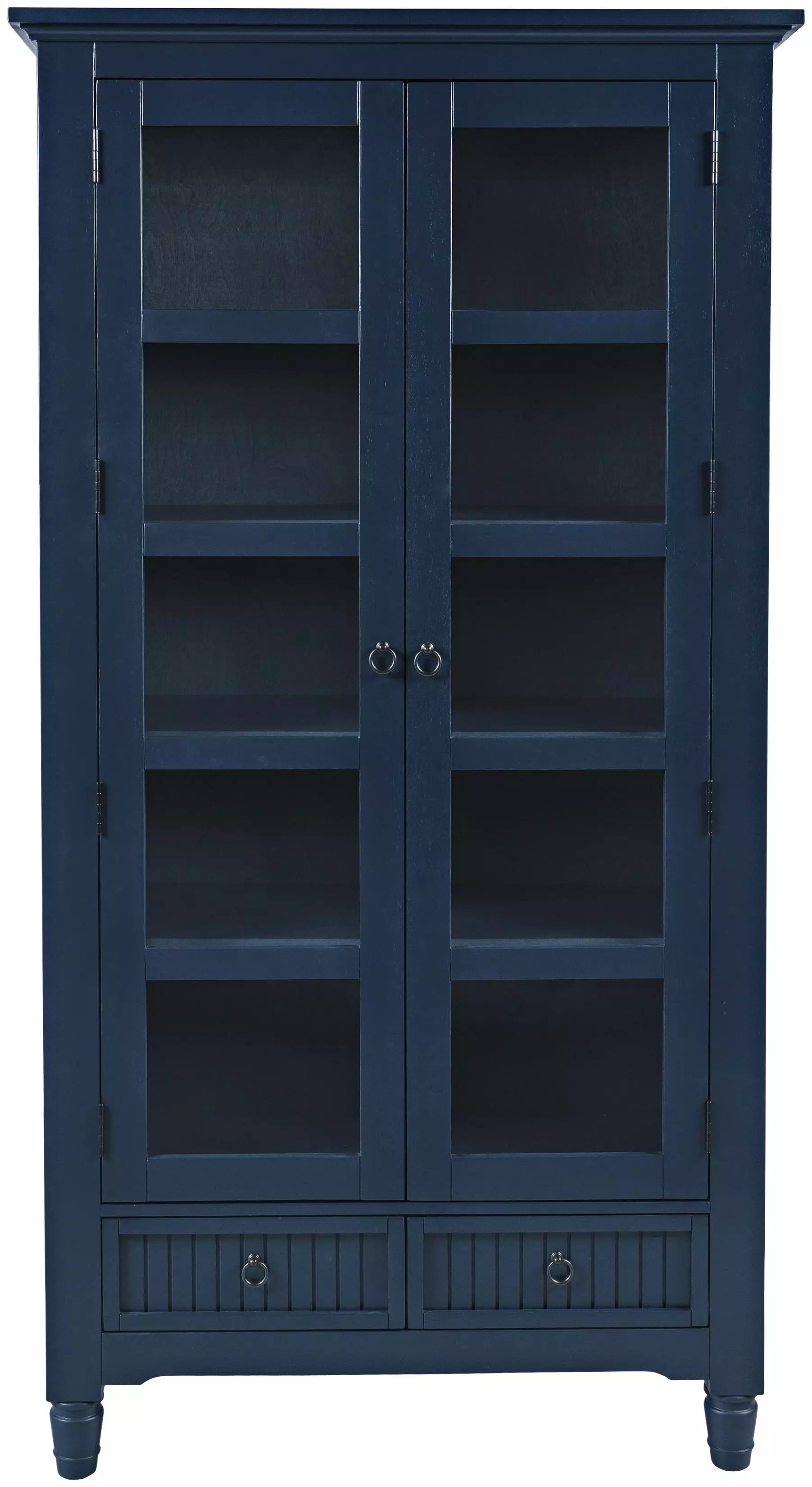 Westport Navy 2 Glass Door Tall Accent Storage Cabinet from Jofran